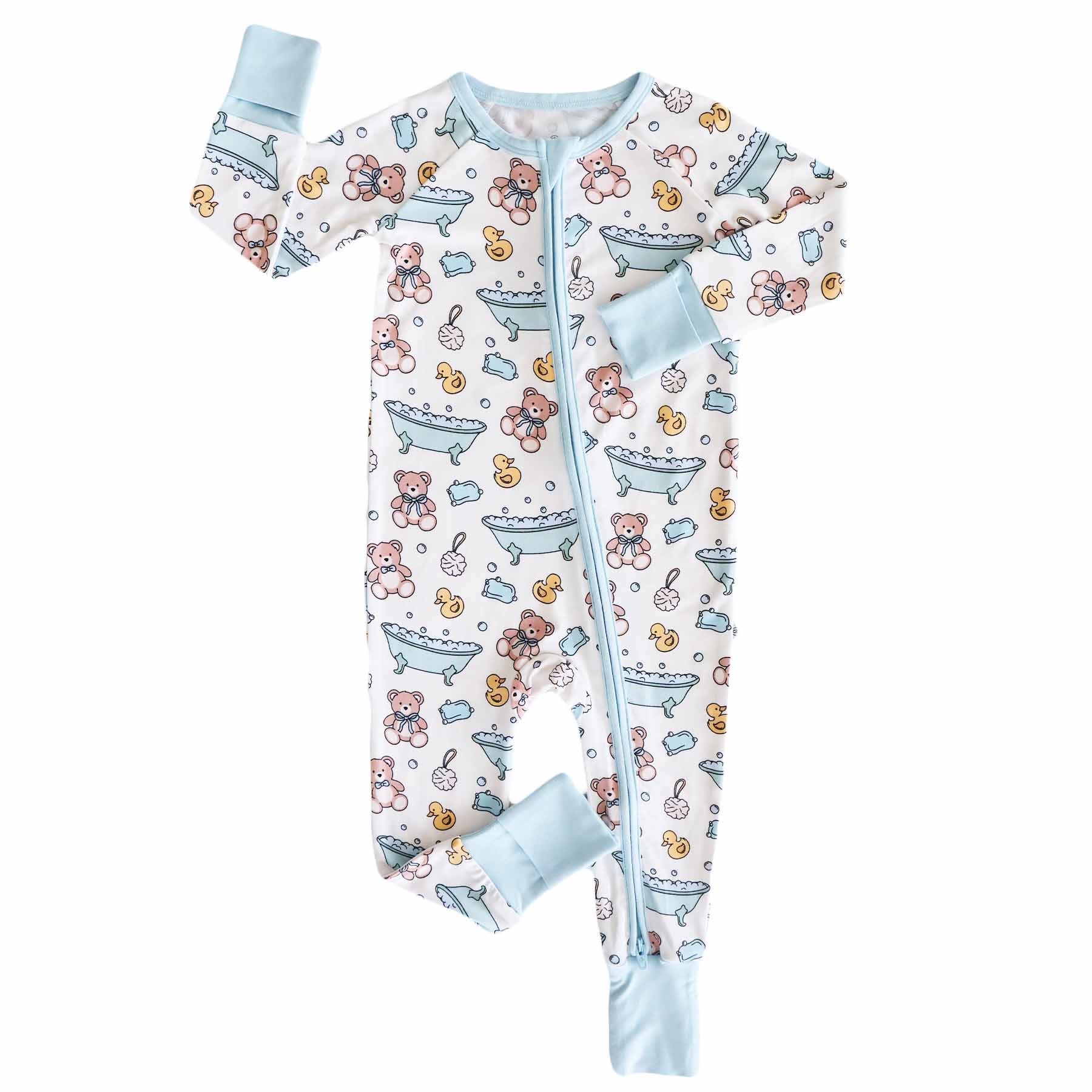  Bathtime Besties Convertible Zip Romper | Blue、mySite、layawaytickets