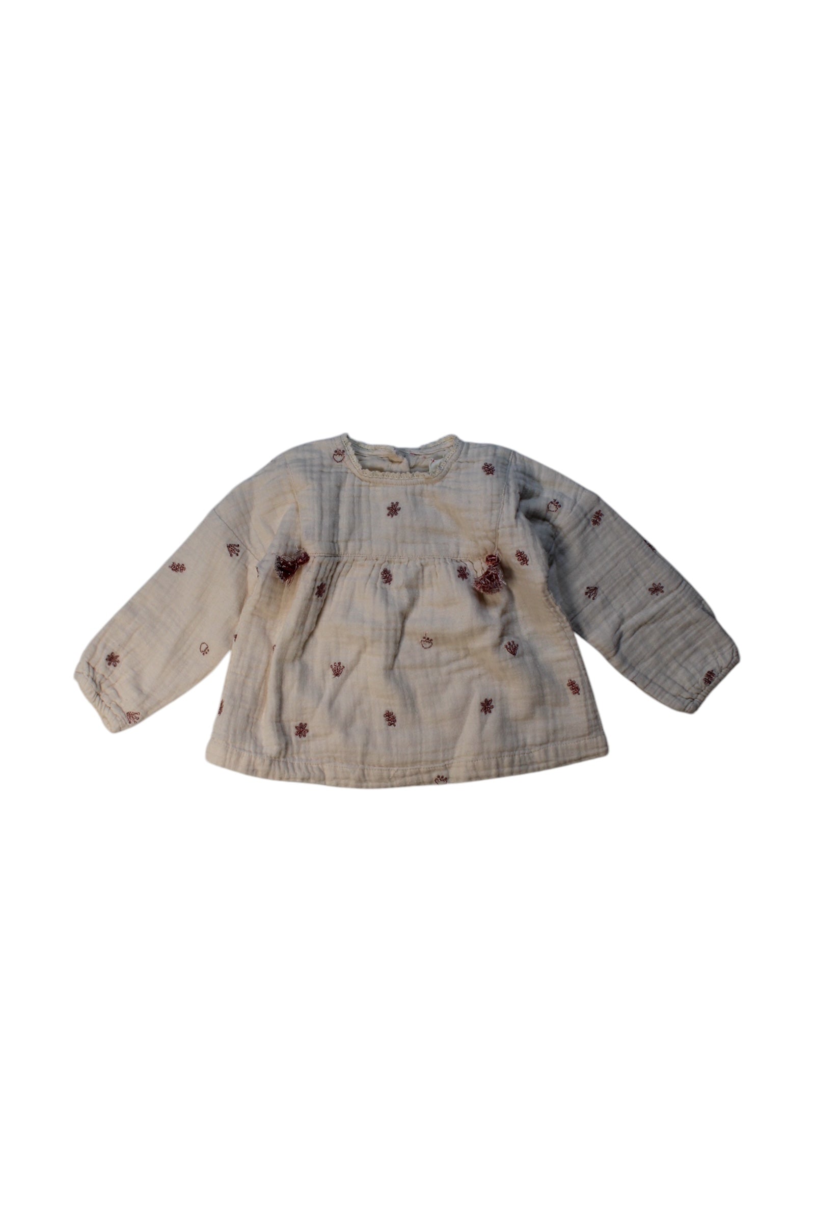 Bonheur Du Jour Floral Long Sleeve Shirt 6-12M、mySite、g9winljtr