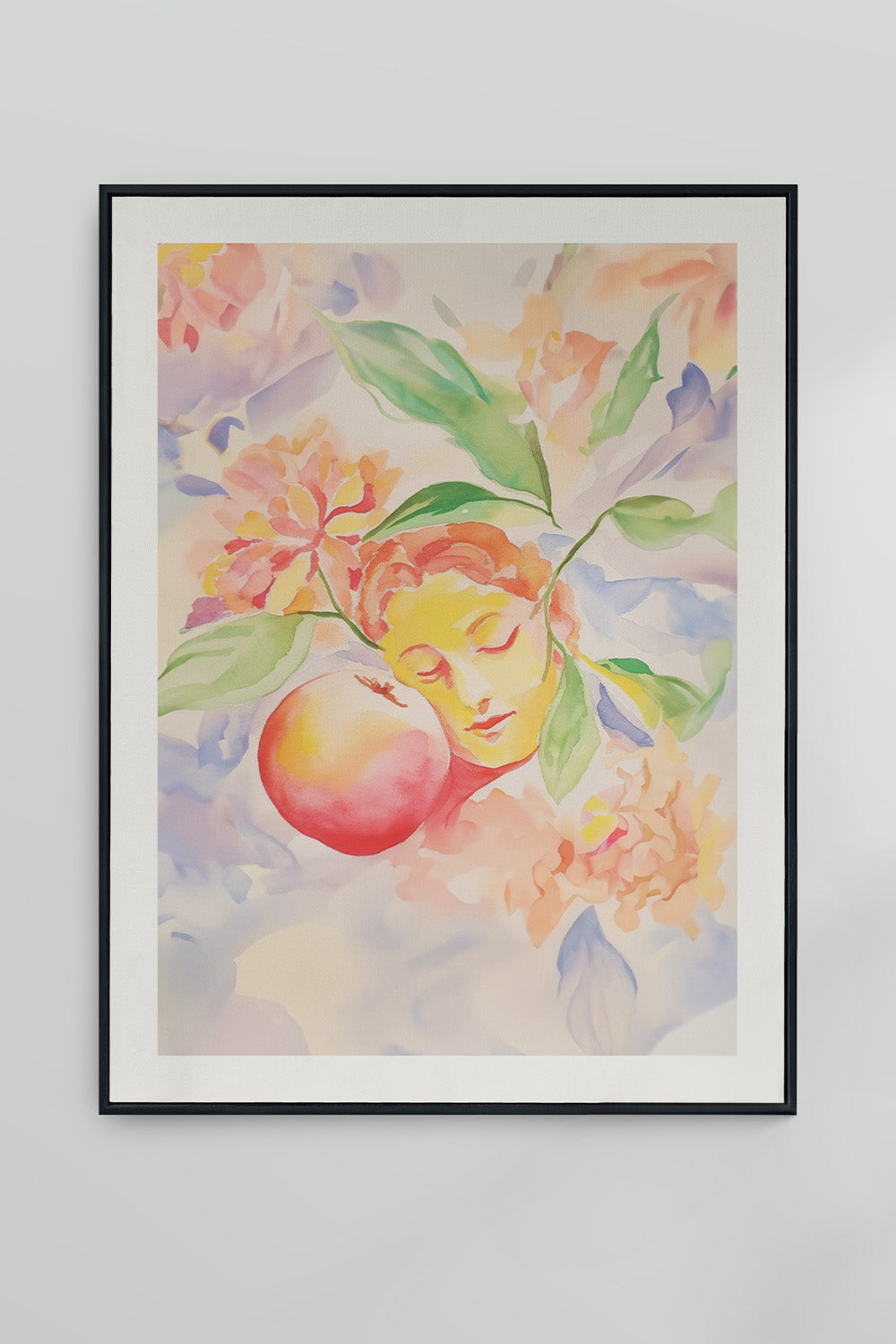 Peach Petals Dreamy Watercolor Art Print、mySite、gigharbornorthrealestate