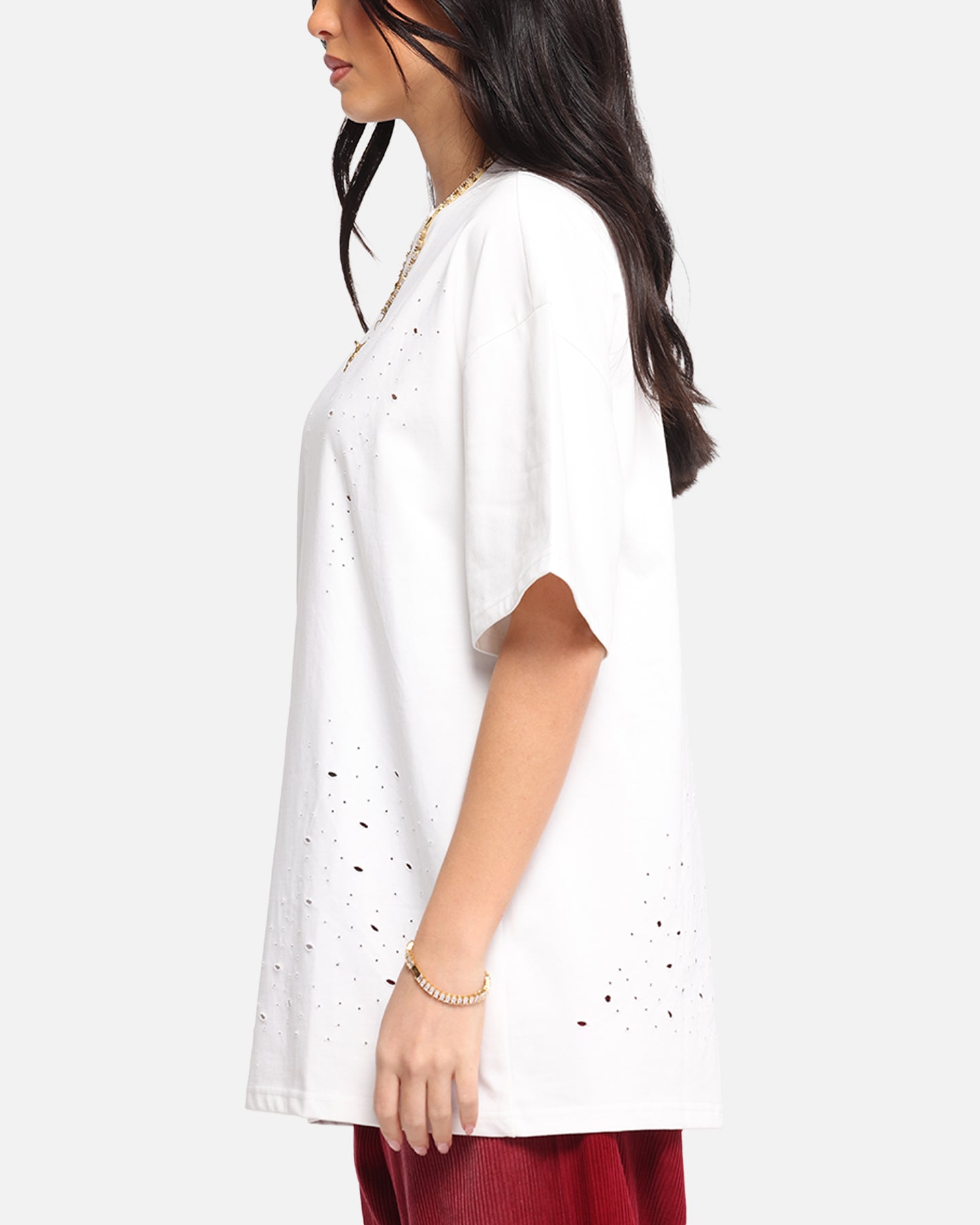 XXIII Distressed T-Shirt White、mySite、zt4zffjzw