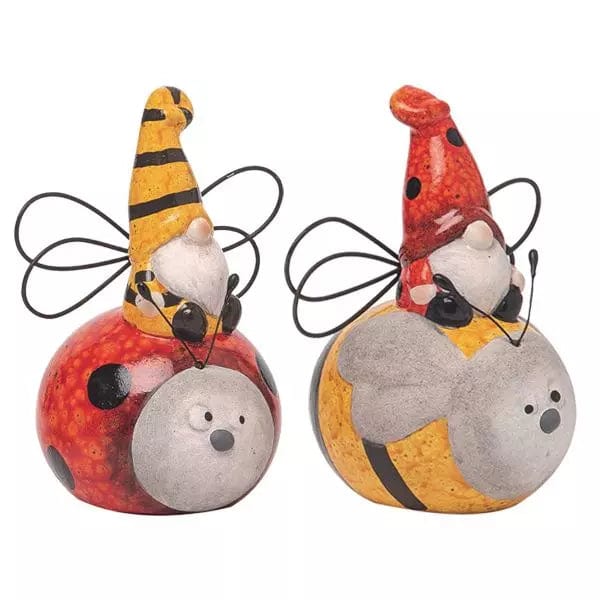 Gnome and Friend Figurines - Bee and Ladybug Decoration、mySite、g9winljtr