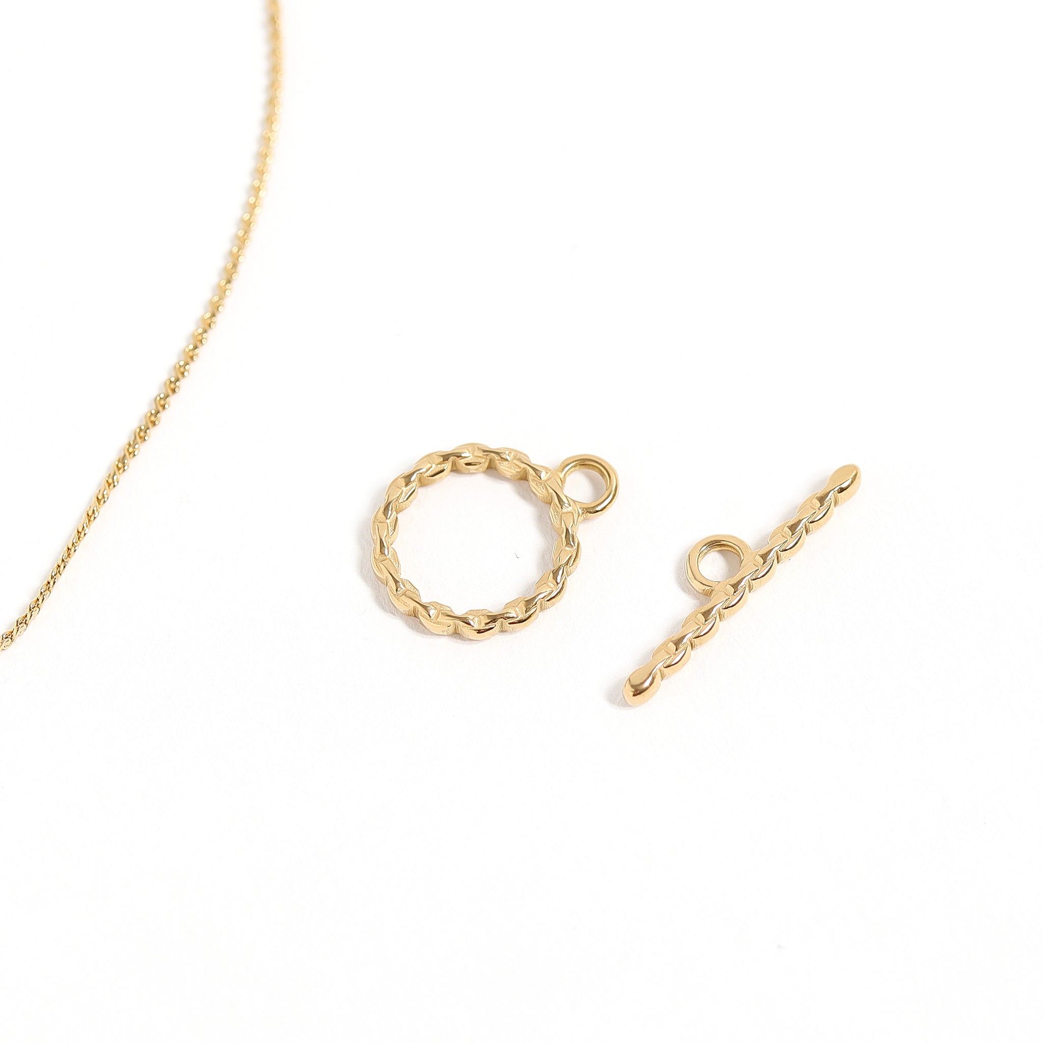 18K Gold PVD Stainless Steel Link Toggle Clasp / ENC0043、mySite、dreamappss