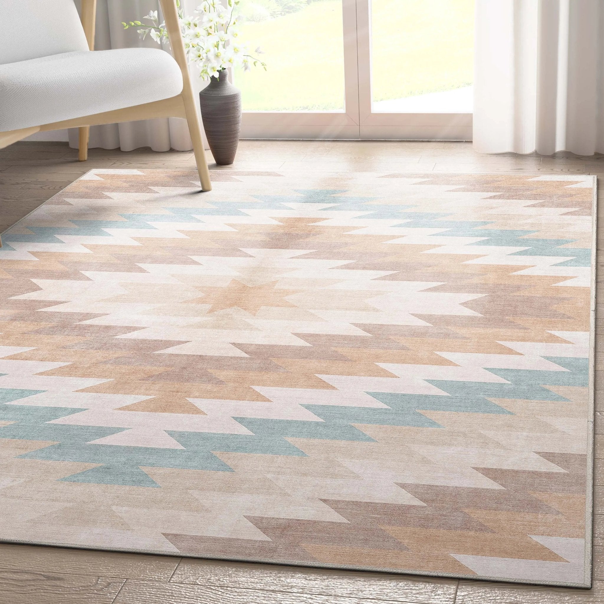 Albuquerque Southwestern Medallion Flat-Weave Rug、mySite、gigharbornorthrealestate