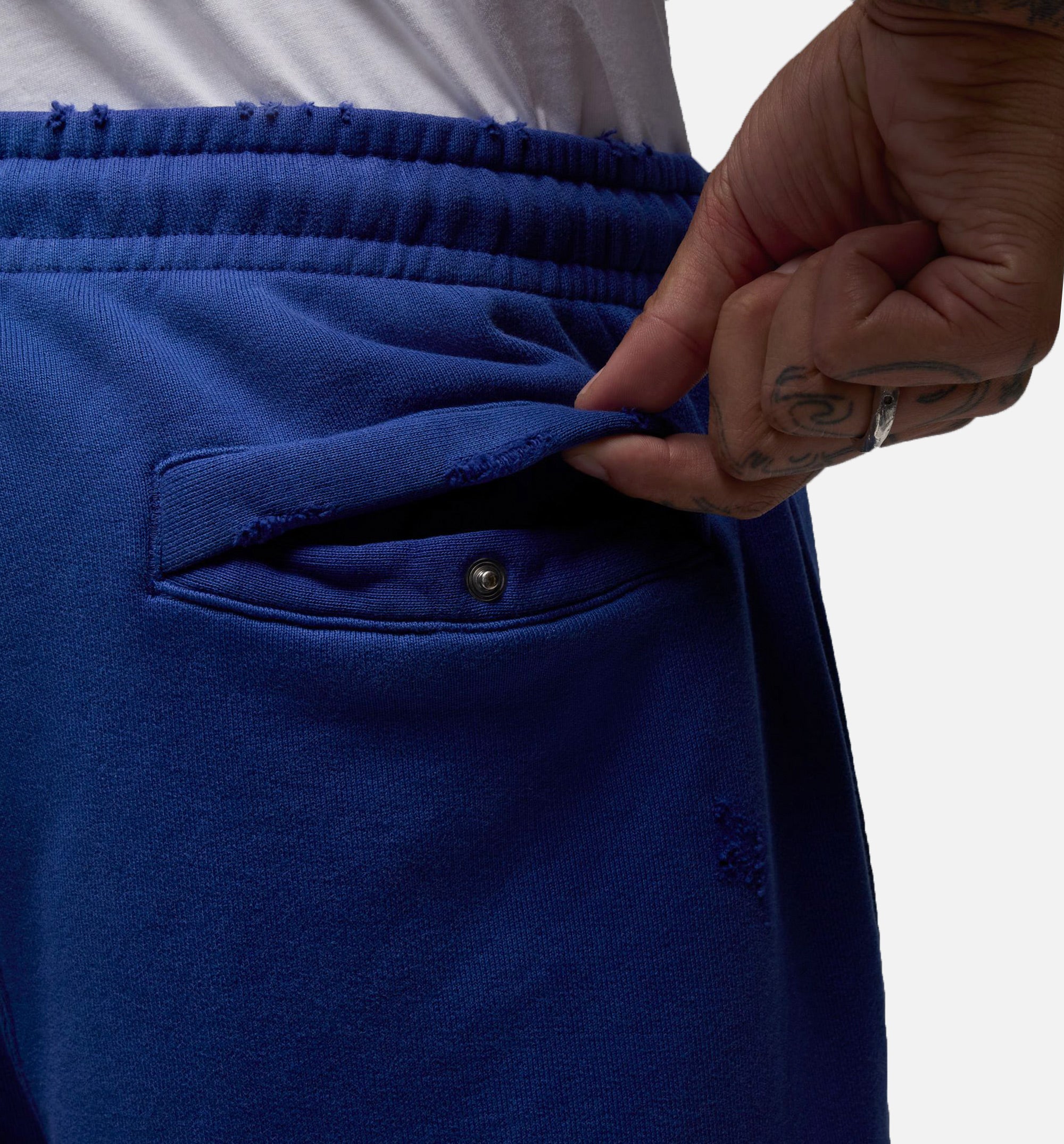 JDN Rare Air Fleece Mens Pant - White/Blue、mySite、dreamappss