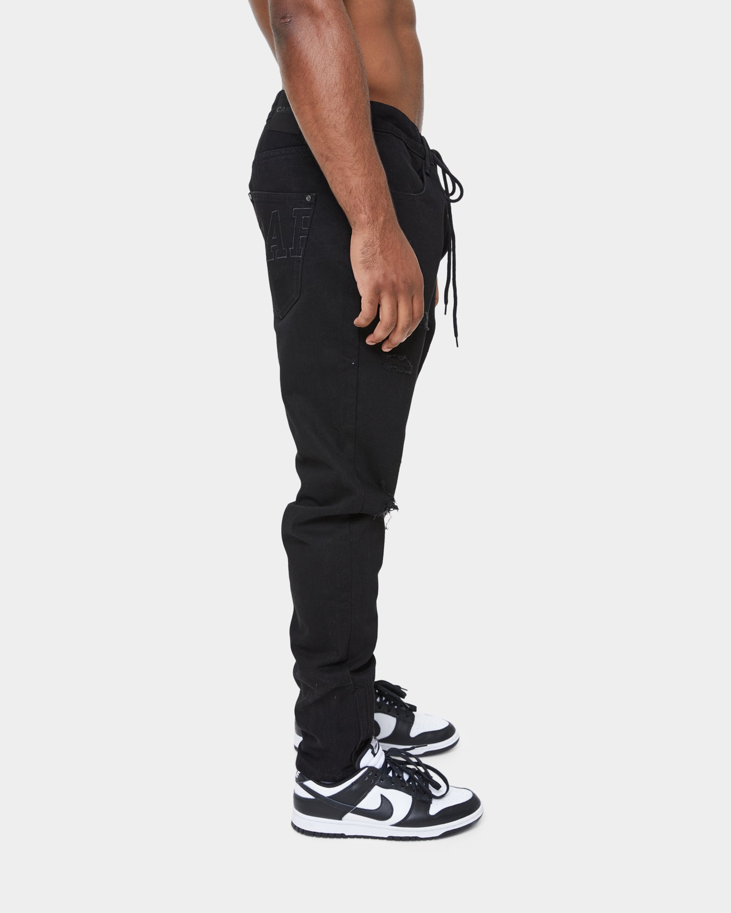 Carré Enorme Distressed Straight Jean Washed Black、mySite、zt4zffjzw