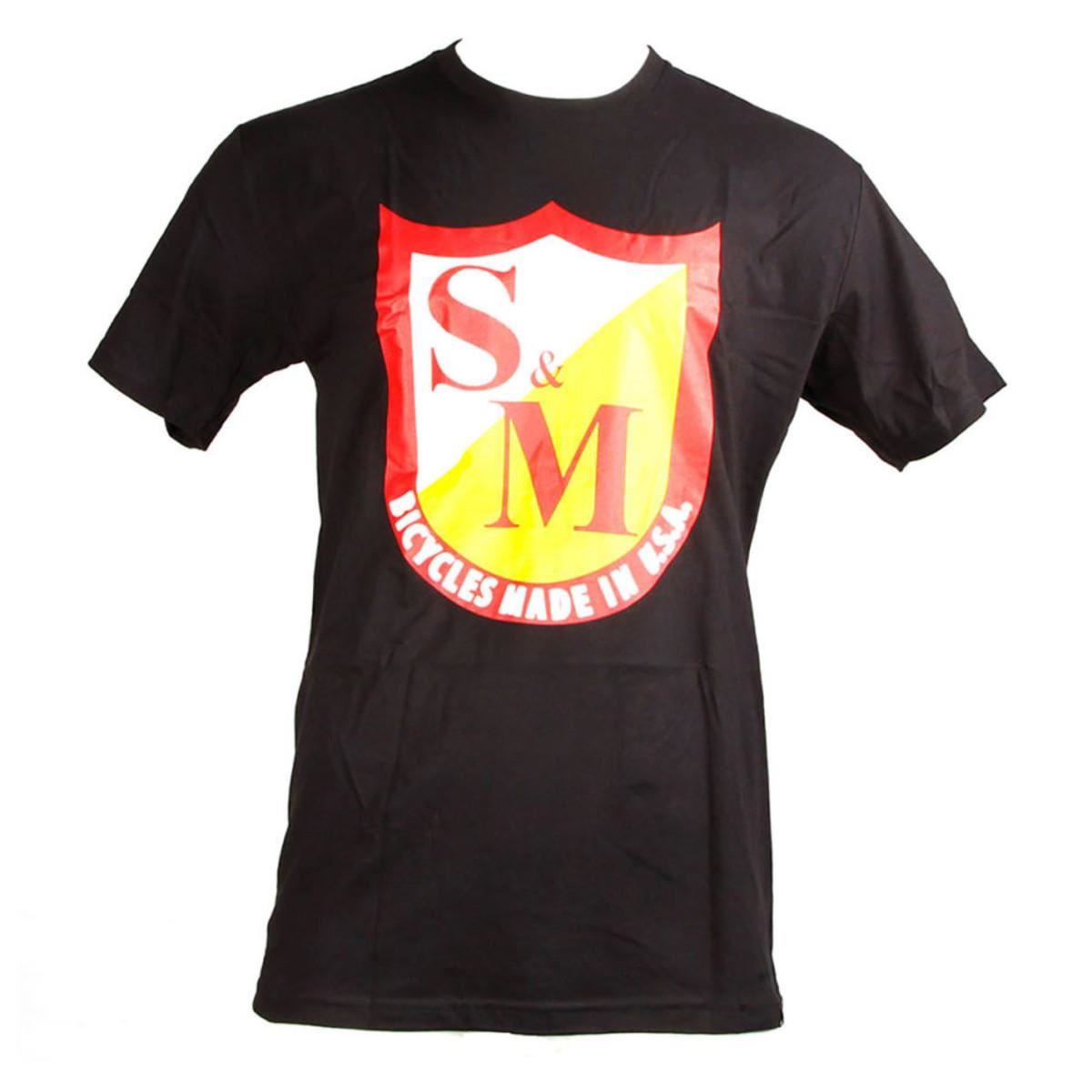  S&M Classic Shield T-Shirt - Black、mySite、merchandisen
