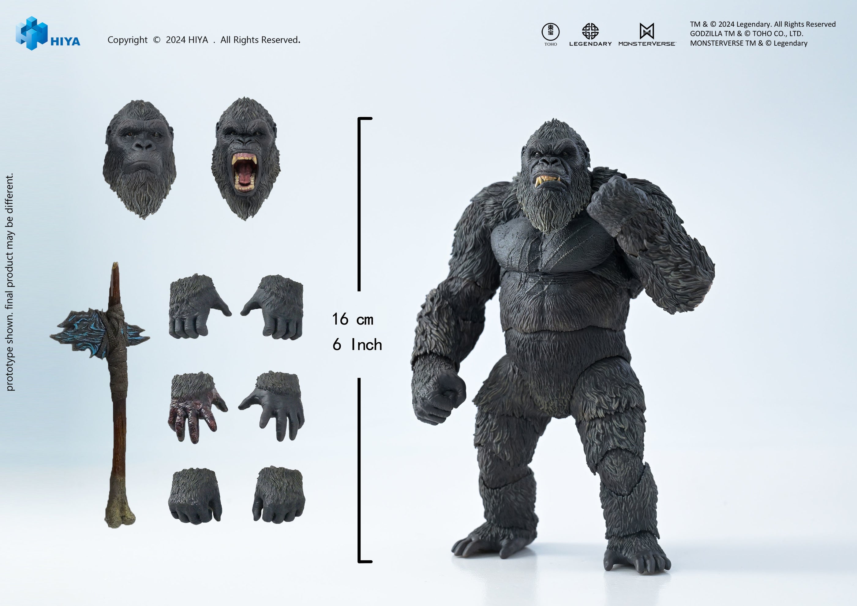Hiya Toys Exquisite Basic Series Godzilla x Kong: The New Empire Kong (PX Previews Exclusive)、mySite、hgirdovlk