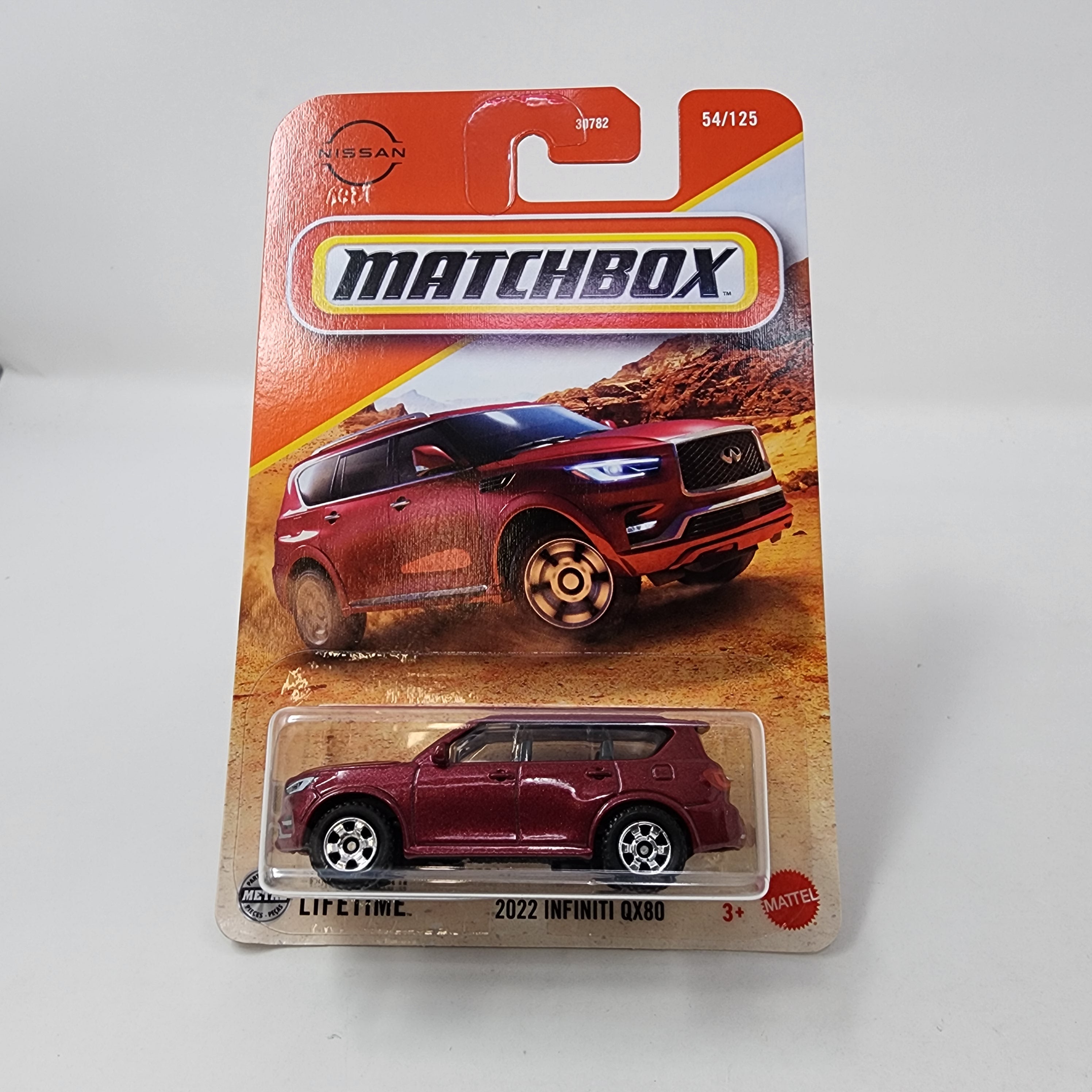 2022 Infiniti QX80 #54 * Burgundy * 2025 Matchbox Basic Case B、mySite、hgirdovlk