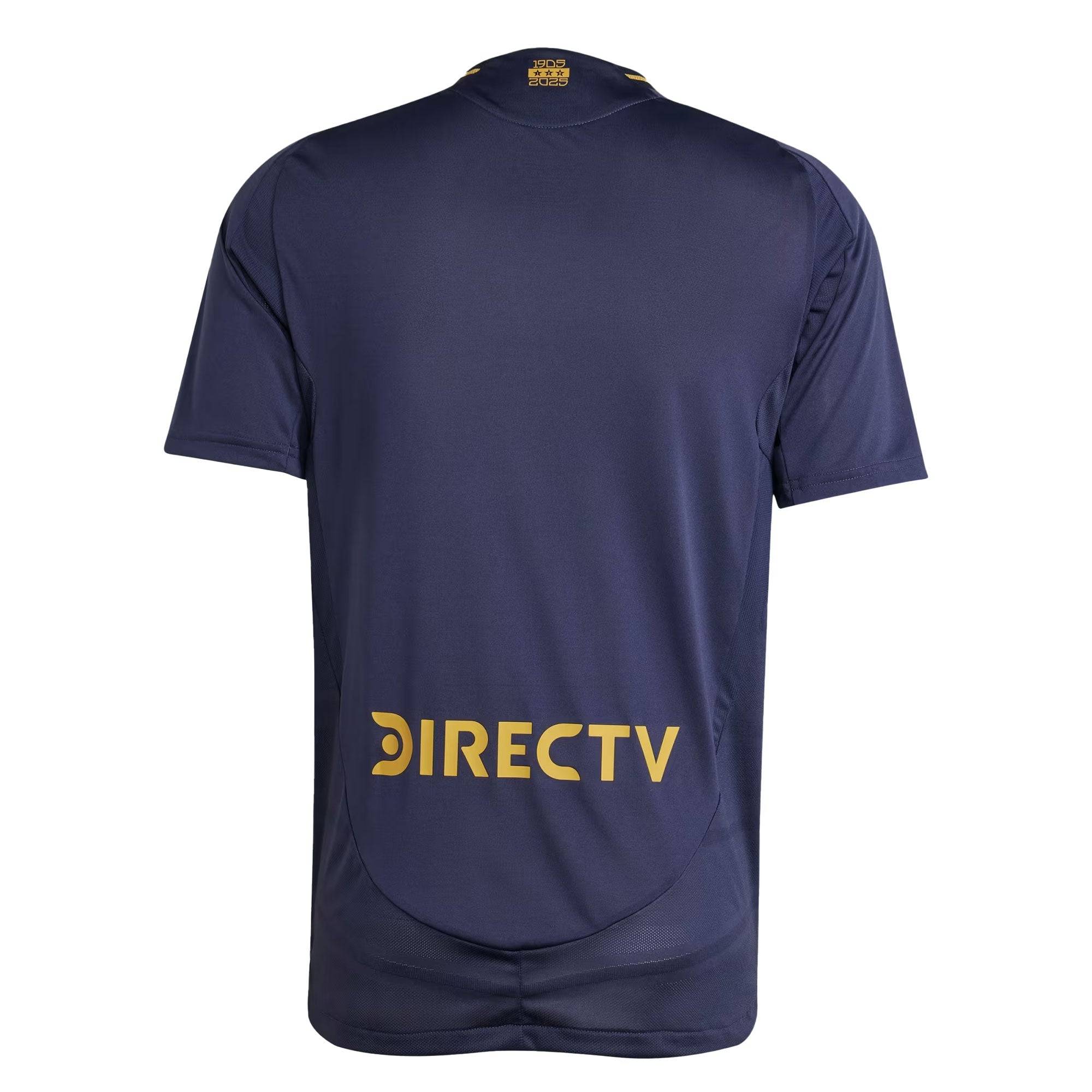 adidas Men's Boca Juniors 2025/26 Authentic Third Jersey Shadow Navy/Pyrite、mySite、noshort