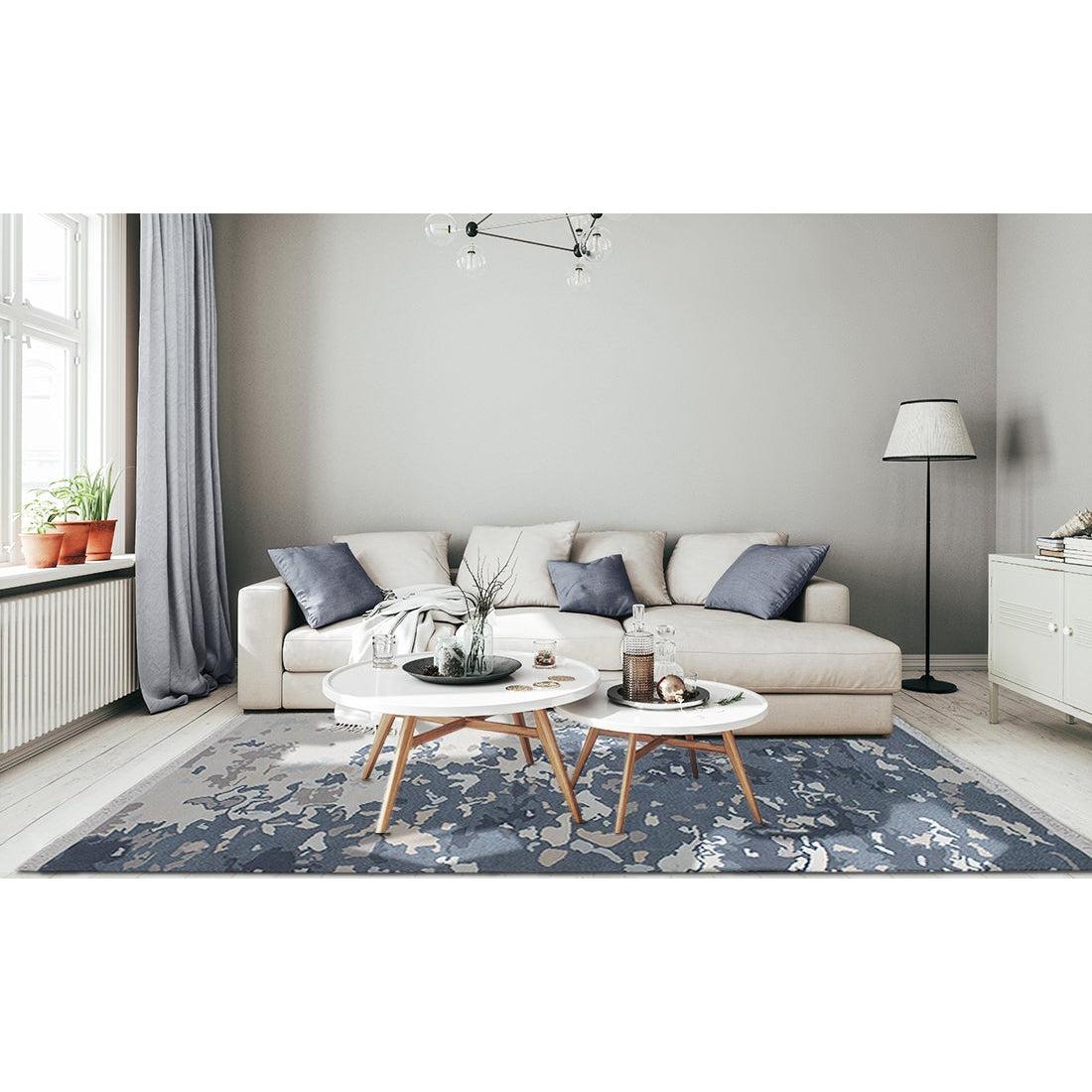 Branksome Blue Gray Wool Handknotted Rug、mySite、gigharbornorthrealestate
