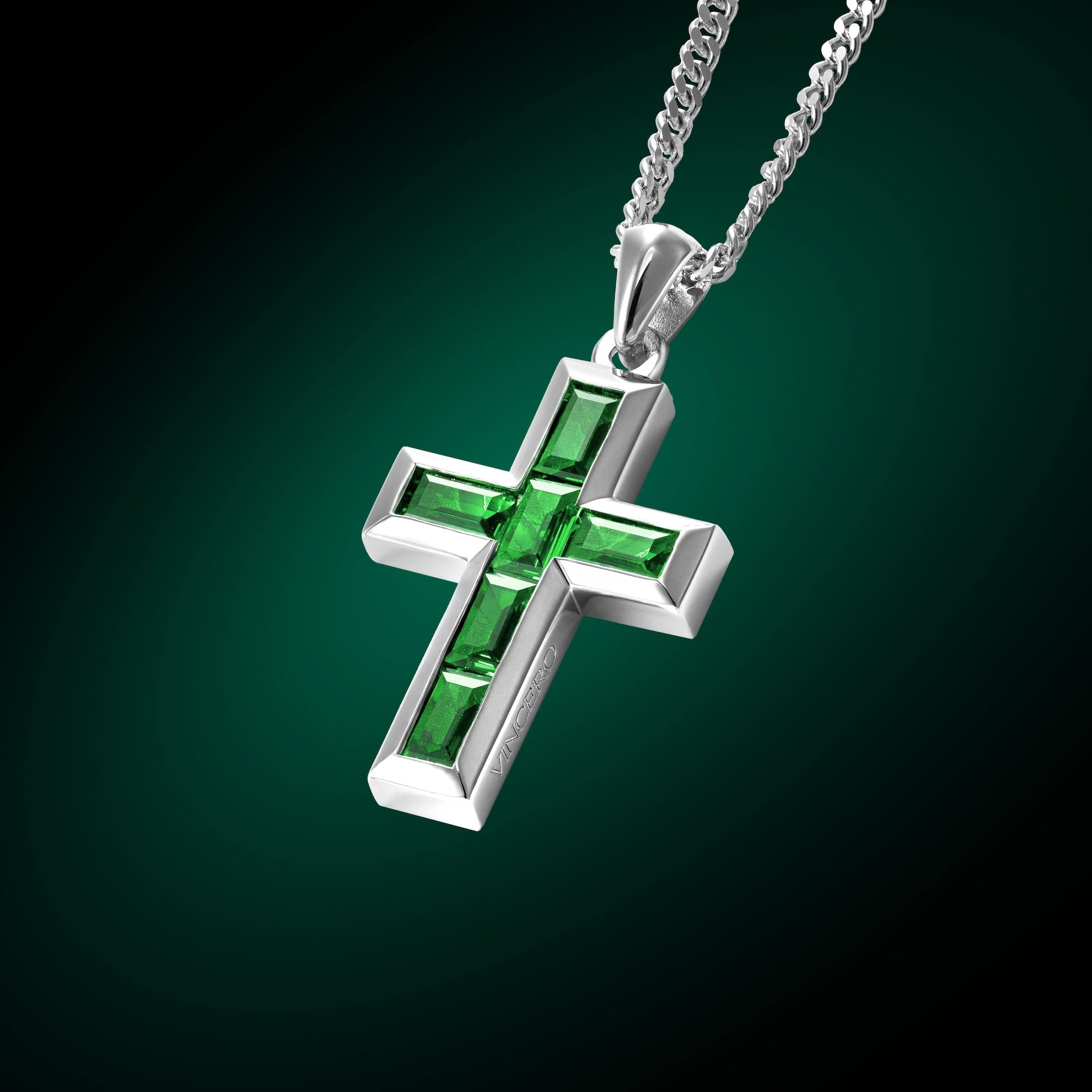 Stone Cross Pendant - Emerald、mySite、botmansion