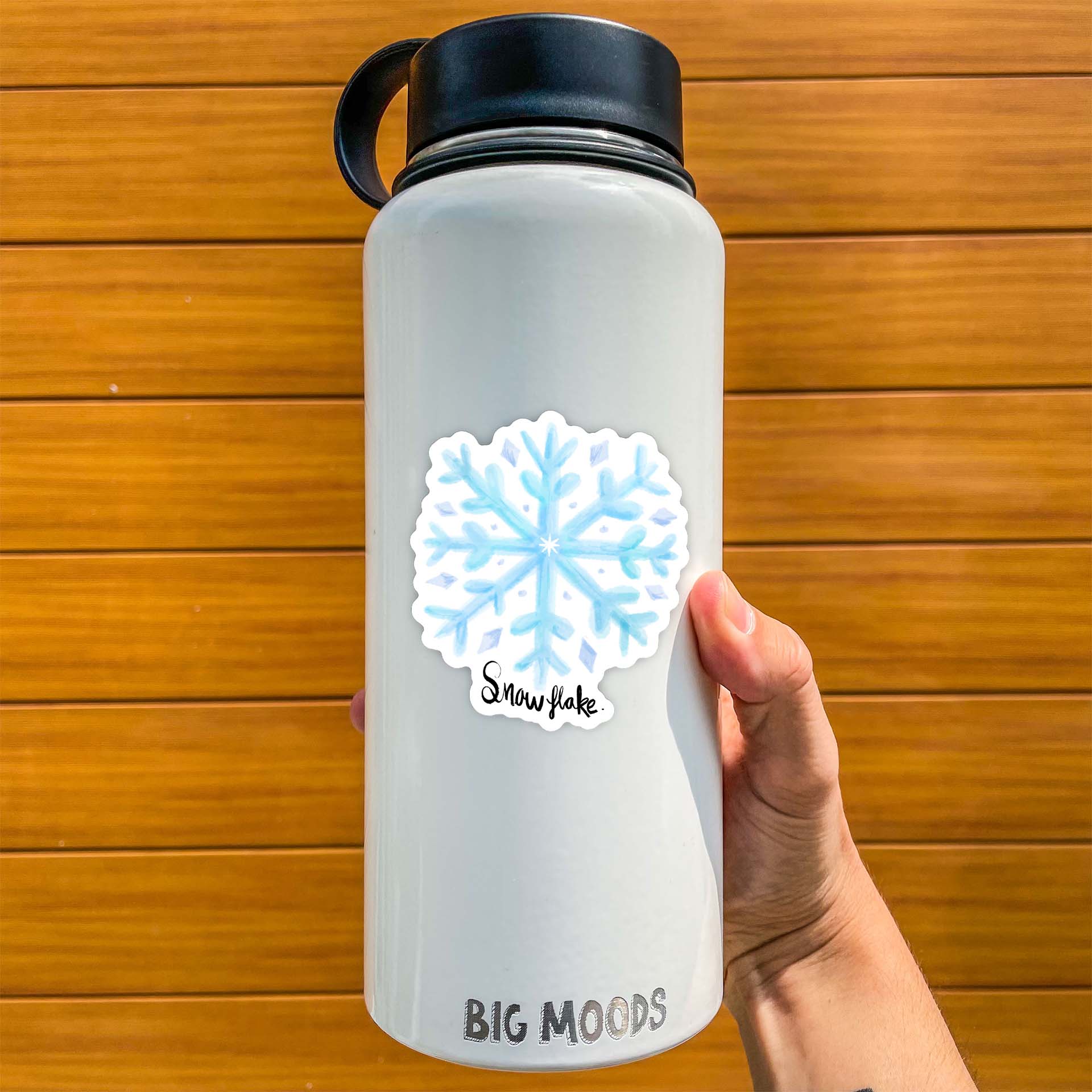  Snowflake Winter Watercolor Sticker、mySite、elrpsem3k