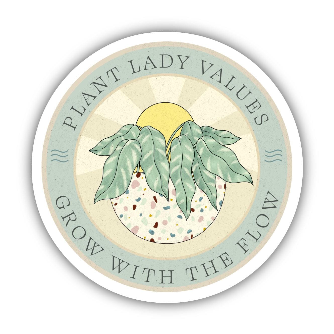  Plant Lady Values Sticker、mySite、ghnorth