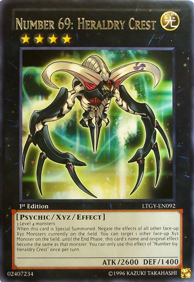 Number 69: Heraldry Crest LTGY-EN092 Rare、mySite、waistdrama