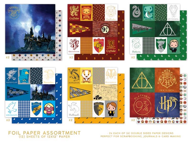  Harry Potter Scrapbook Paper Set - Foil、mySite、ghnorth