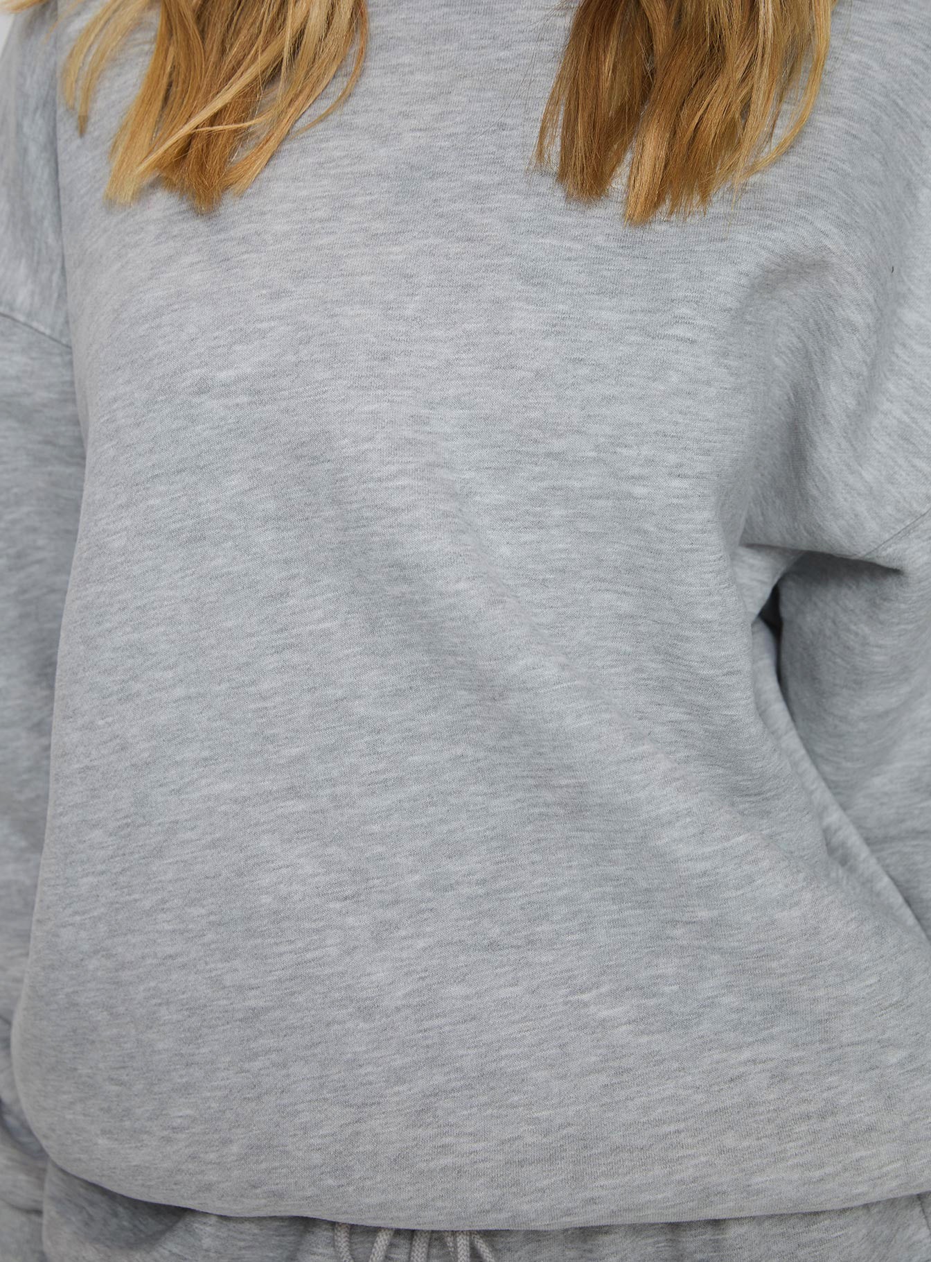 Dream Fleece Classic Crewneck Sweatshirt Grey Marle、mySite、solidvoid