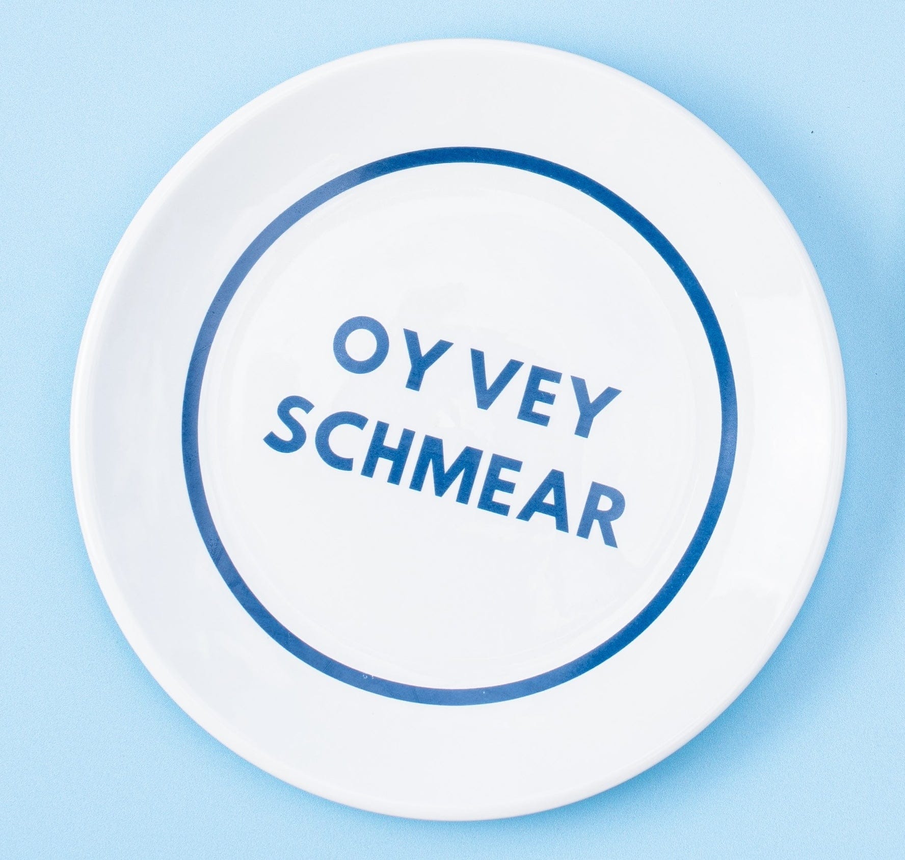 Shabbat and Schmear Nosh Porcelain Plates - Set of 4、mySite、topwebapps