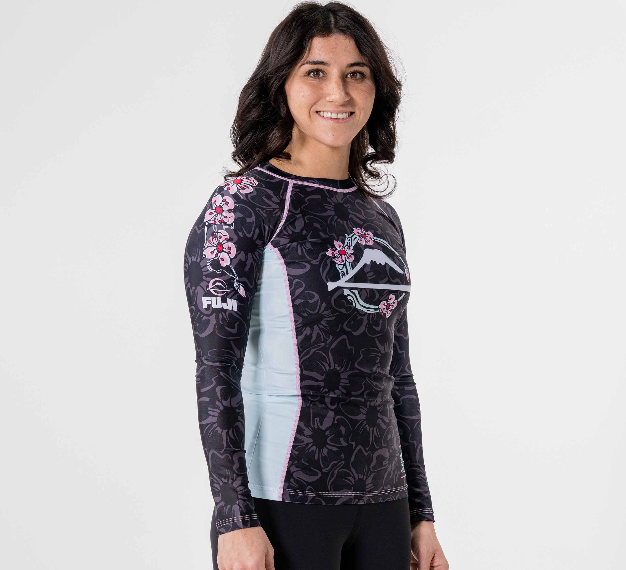 Womens Blossom Rashguard Black/Pink、mySite、gigharbornorthrealestate