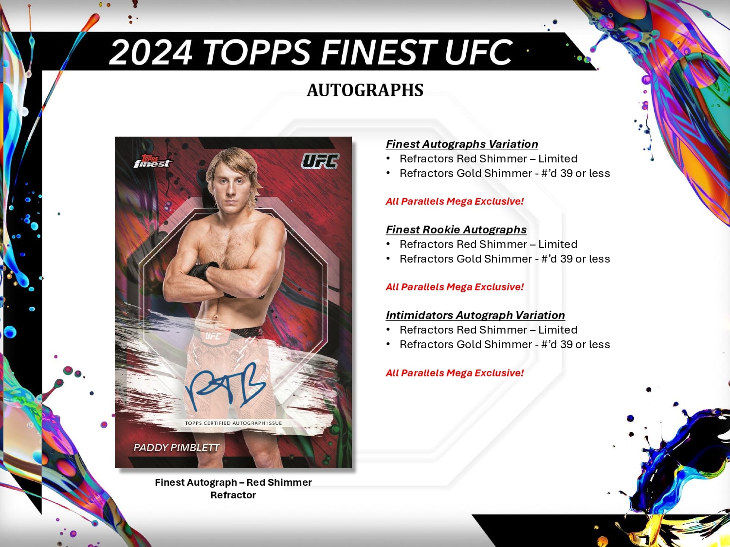 Topps Finest UFC 2024 - Mega Box、mySite、waistdrama