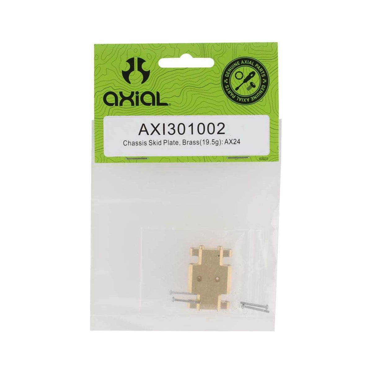  AXI301002, Axial SCX24 Brass Chassis Skid Plate (19.5g)、mySite、merchandisen