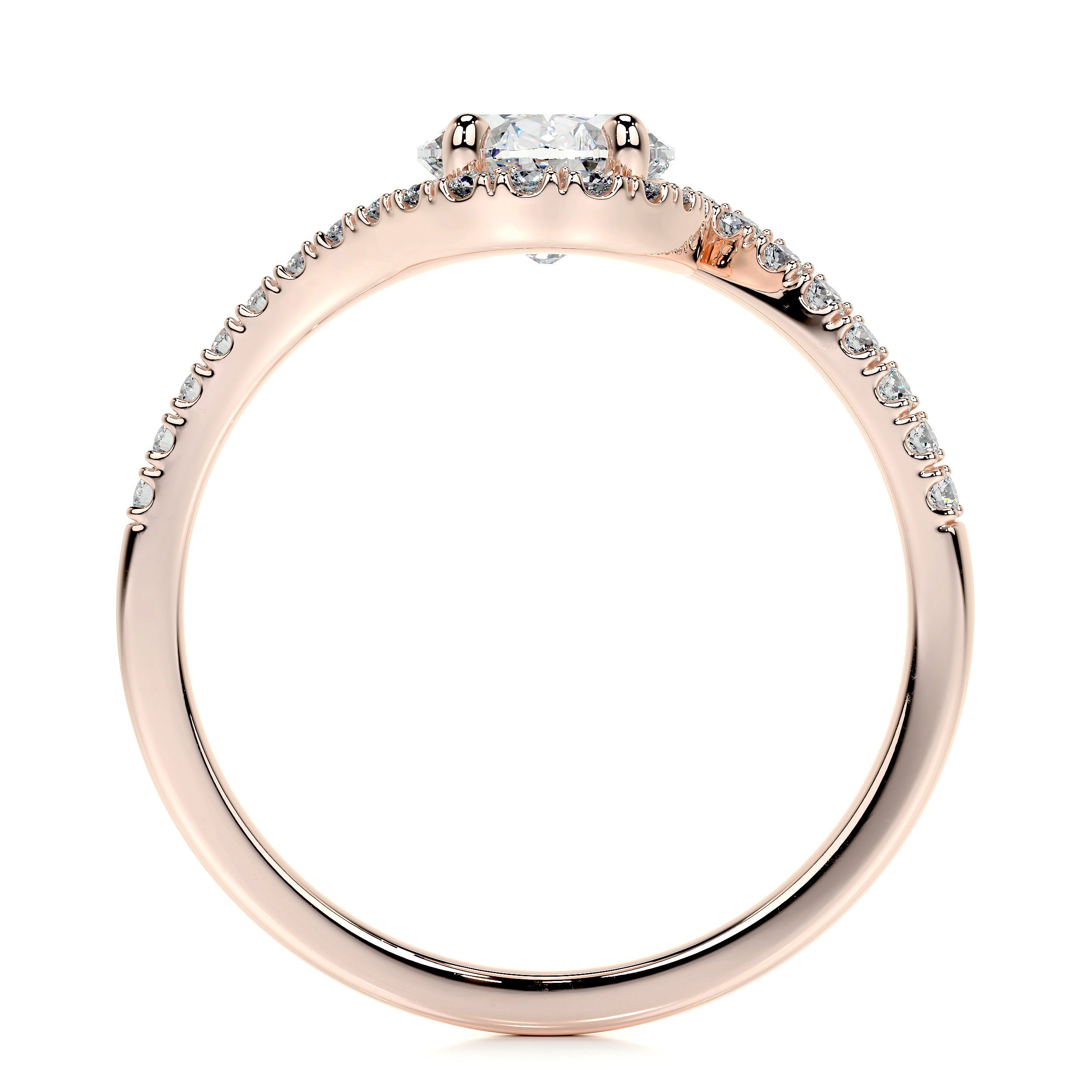 Stella Lab Grown Diamond Ring -14K Rose Gold、mySite、hinf8tx79