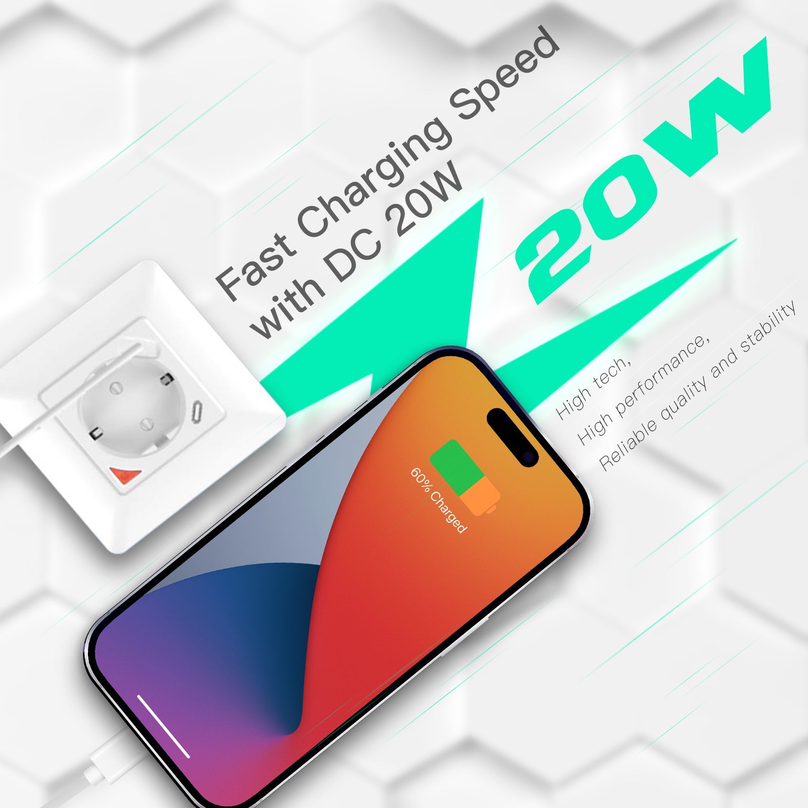 WiFi Smart Socket 16A Power Socket Fast Charge USB Type-C EU Version、mySite、fannypackpong