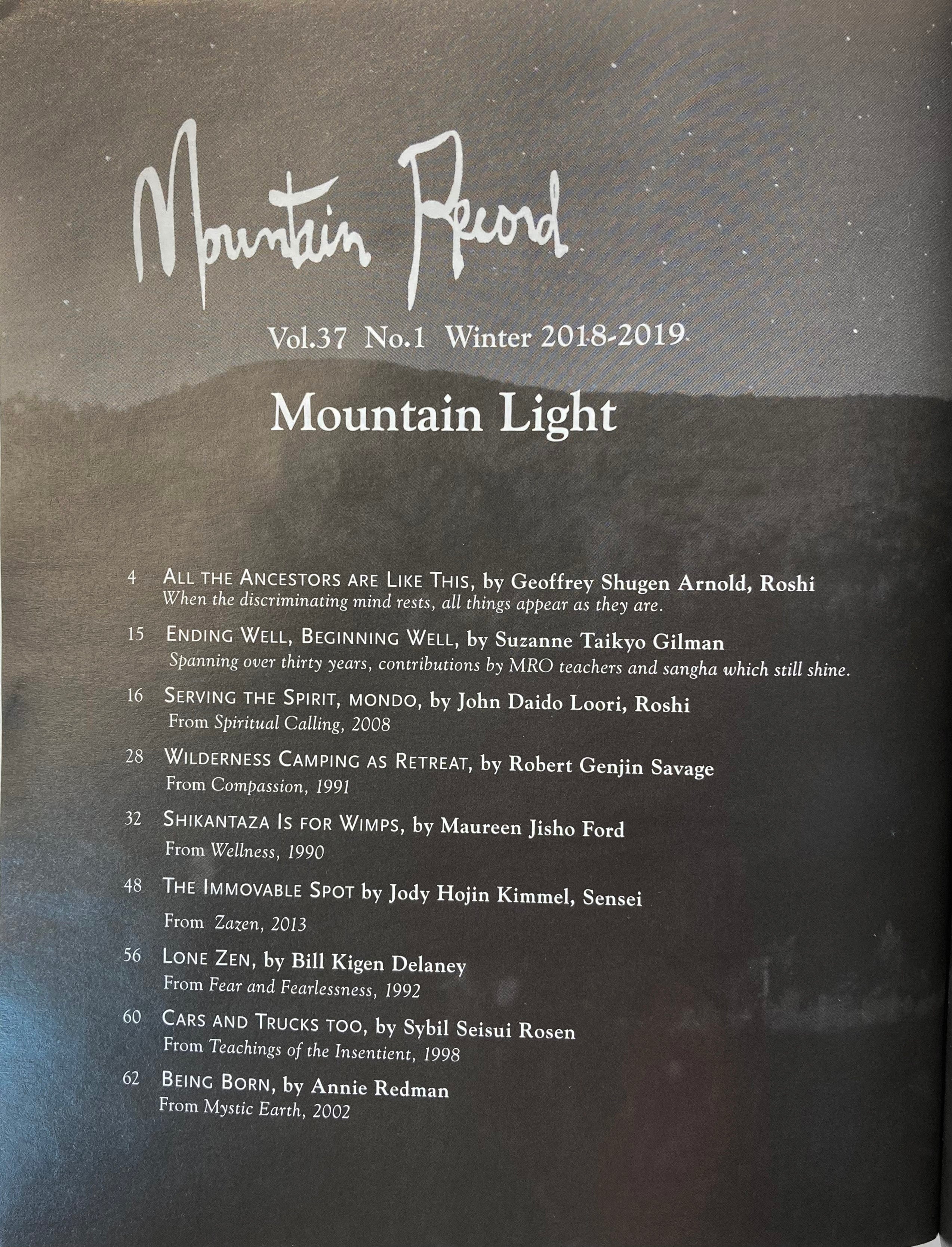 Mountain Light - Mountain Record, Vol. 37.1, Winter 2018-2019、mySite、topwebapps