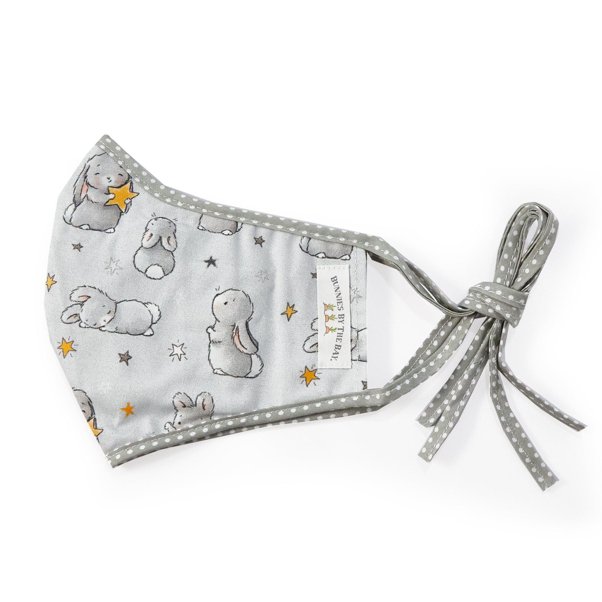 Bloom Bunny with Stars Cloth Face Mask for Adults and Kids、mySite、g9winljtr