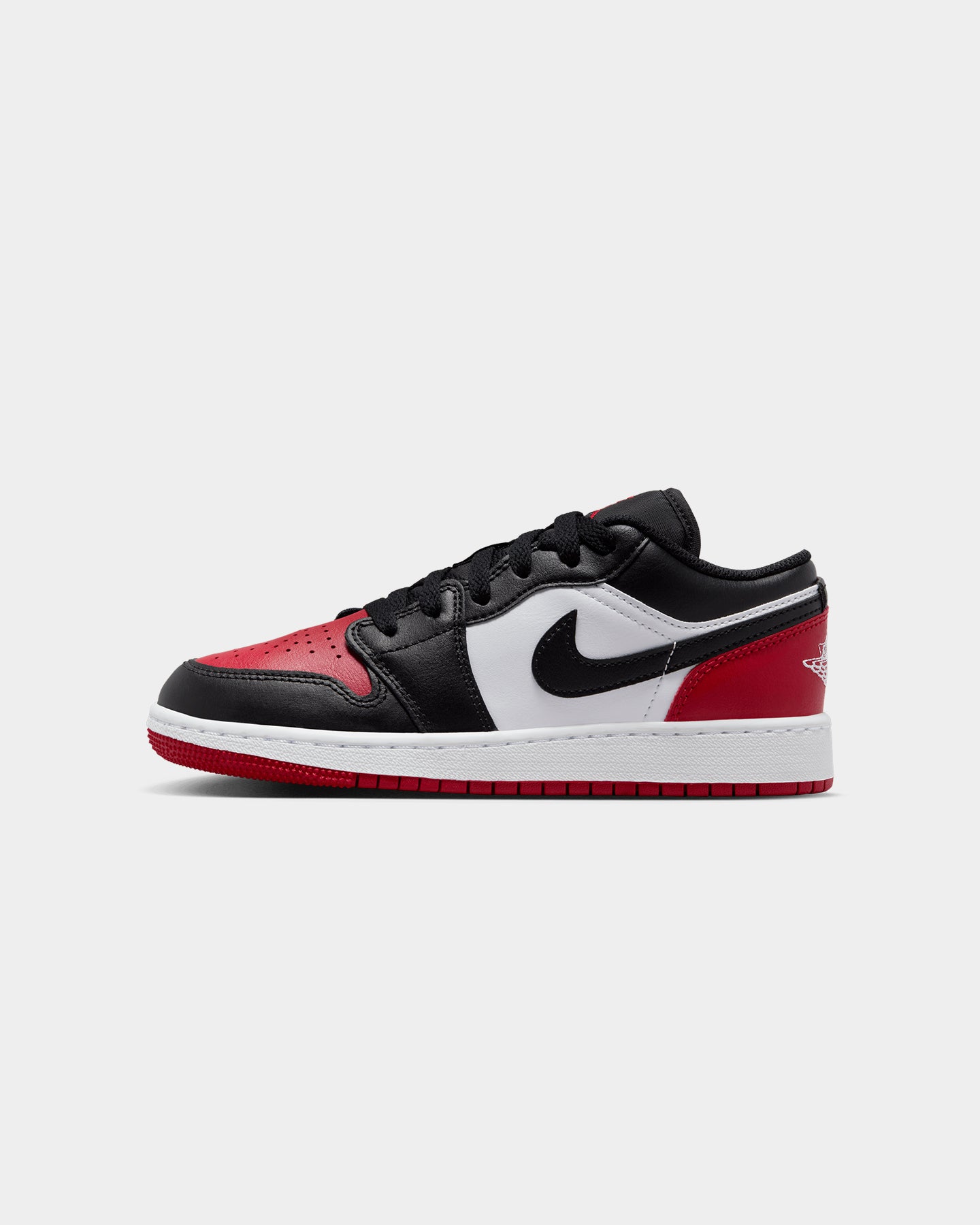 Jordan Kids' Air Jordan 1 Low BG Bred Toe White/Black、mySite、zt4zffjzw