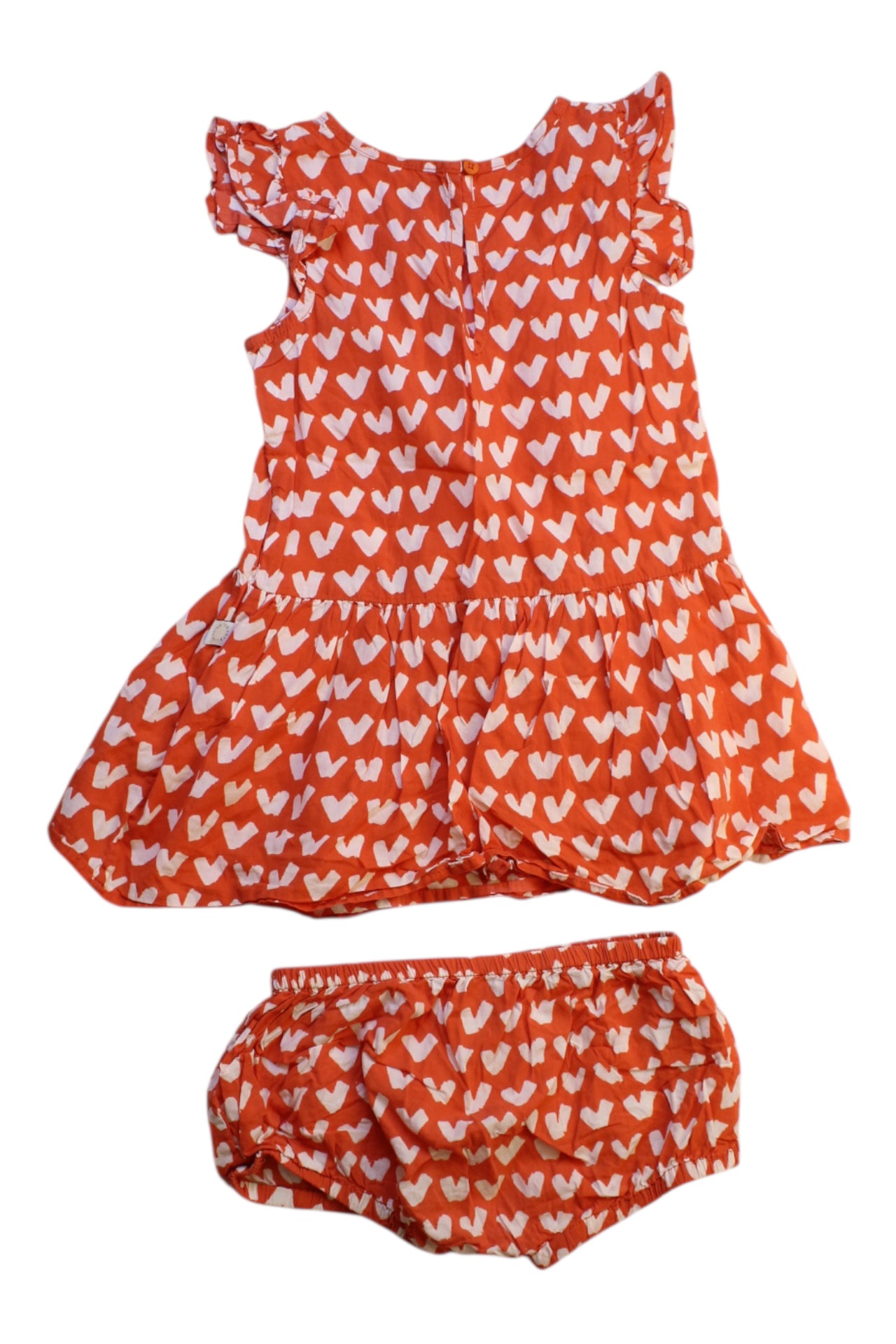 Stella McCartney Heart Print Ruffle Dress Set 18-24M、mySite、g9winljtr