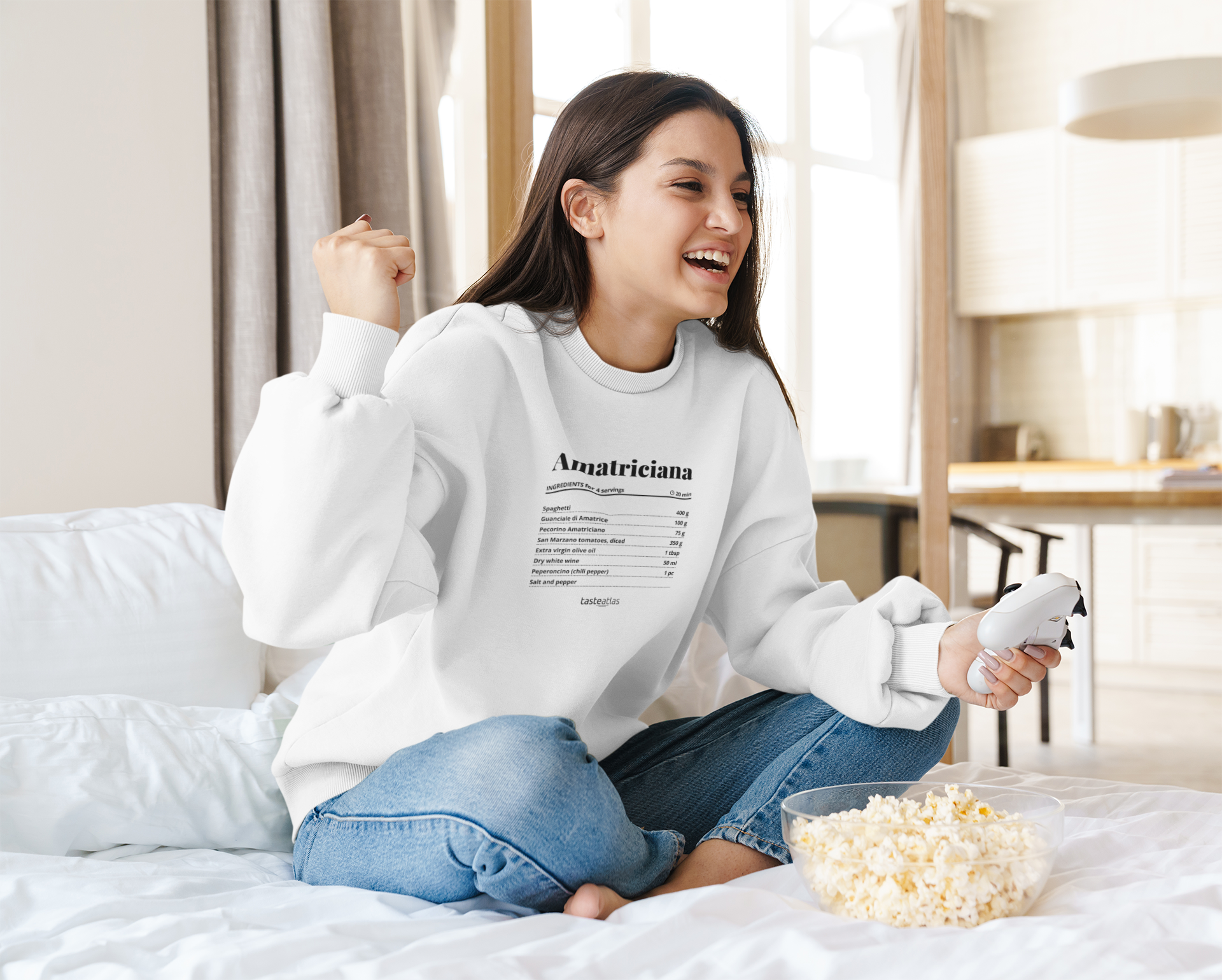 Amatriciana Recipe Unisex Sweatshirt、mySite、camillekostekn