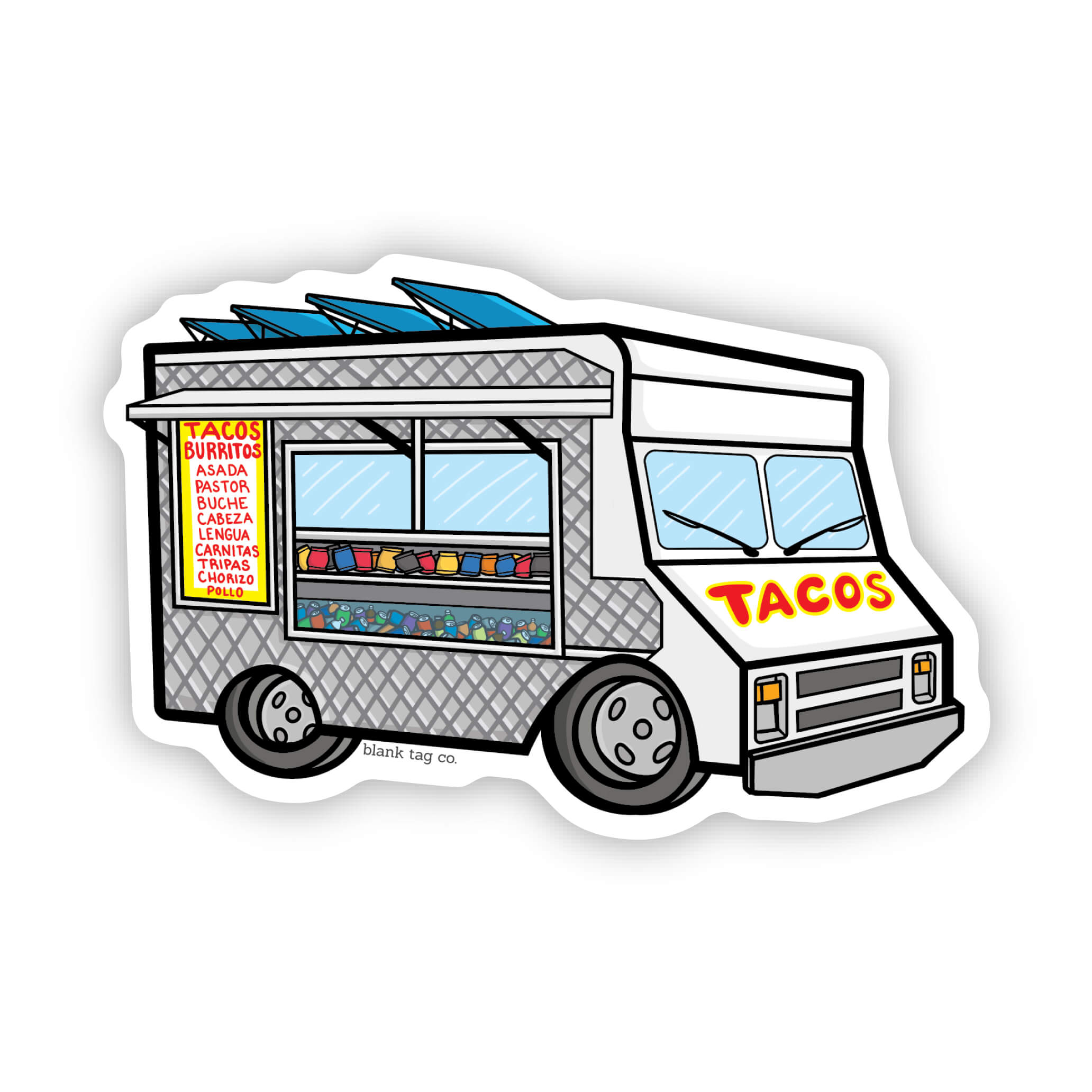  The Taco Truck Vinyl Sticker Decal、mySite、ghnorth