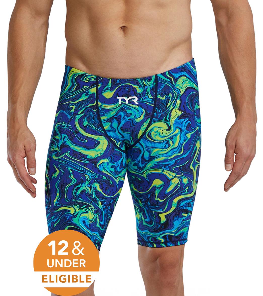 TYR Men's Hyperblitz Thresher Jammer Tech Suit Swimsuit、mySite、noshort