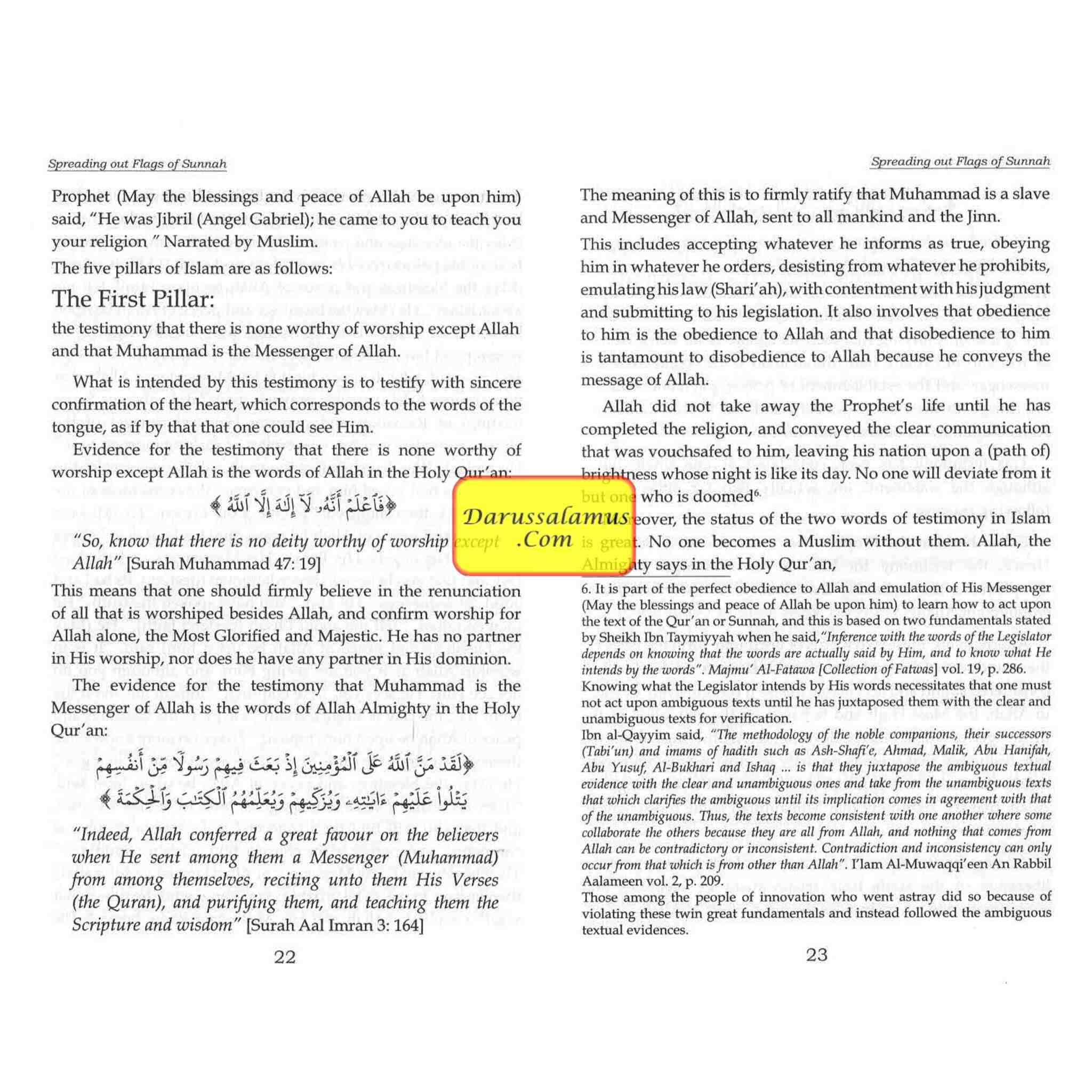 Spreading Out Flags Of Sunnah For the Belief of The Saved and Victorious Sect By Dr. Sulaiman bin Abdullah Alqusair、mySite、topwebapps