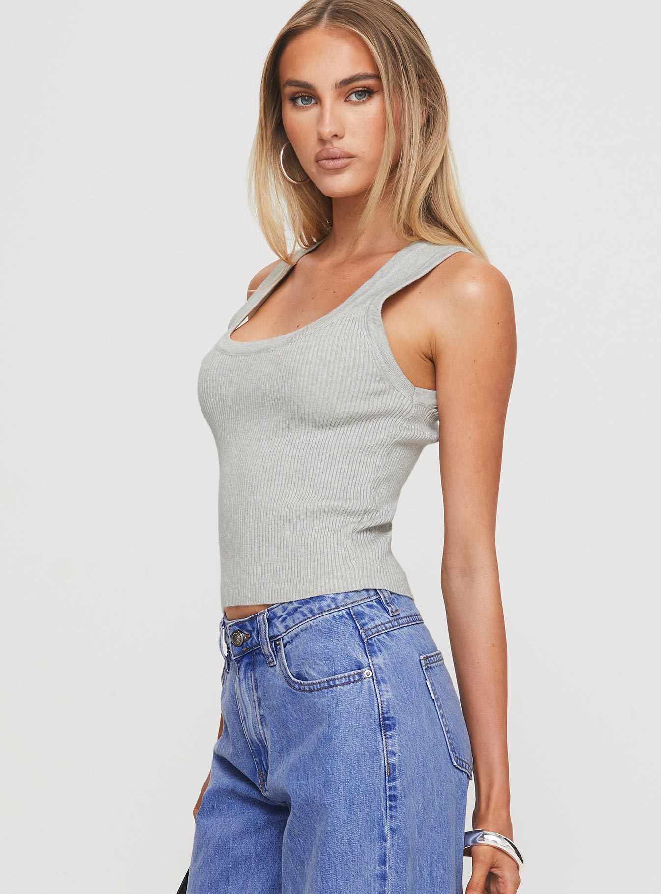 Issues Knit Top Grey、mySite、solidvoid