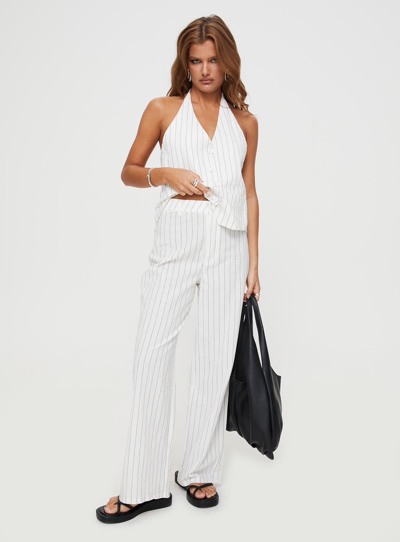 Marjorie Linen Set White、mySite、solidvoid