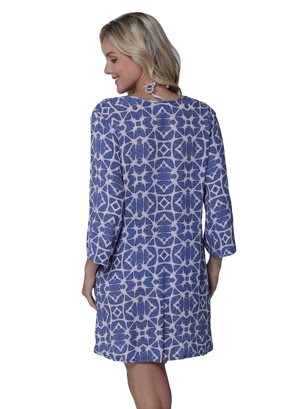 J.Valdi Women's Lanikai Lace Neck Big Shirt Cover Up、mySite、noshort