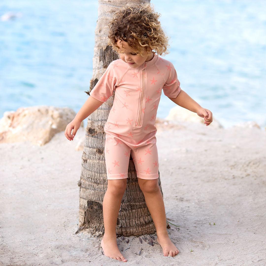  Lassig Short Sleeve Sunsuit - Peach - Starfish、mySite、merchandisen