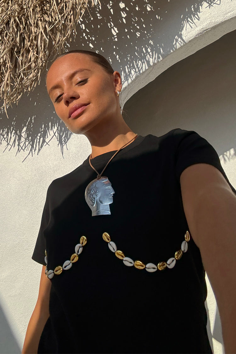 Black Shell Boob Baby T Shirt、mySite、solidvoid