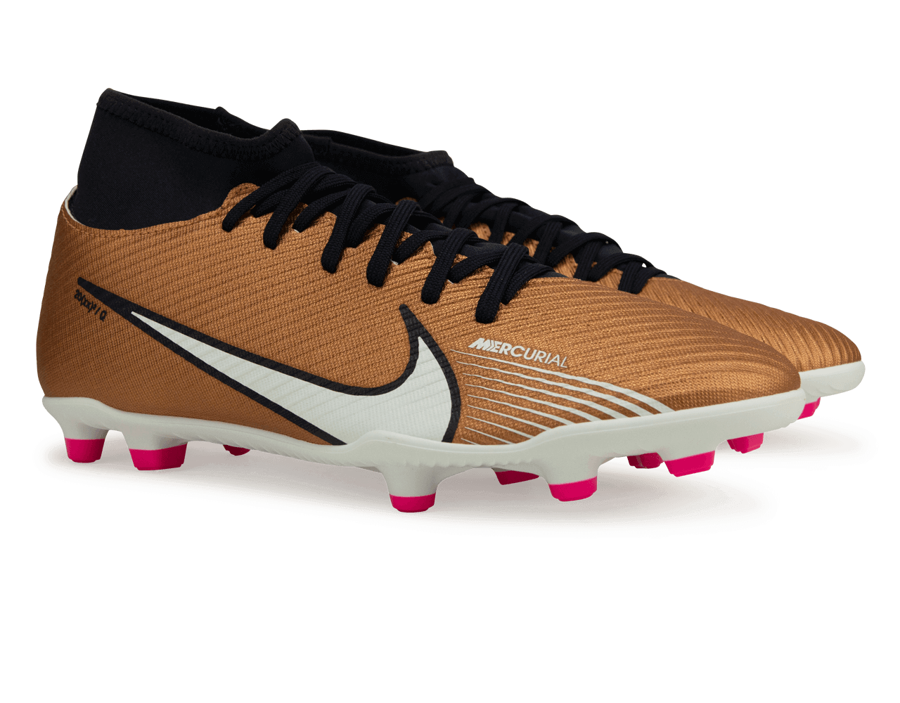 Nike Men's Zoom Mercurial Superfly 9 Club FG/MG Metallic Copper、mySite、noshort