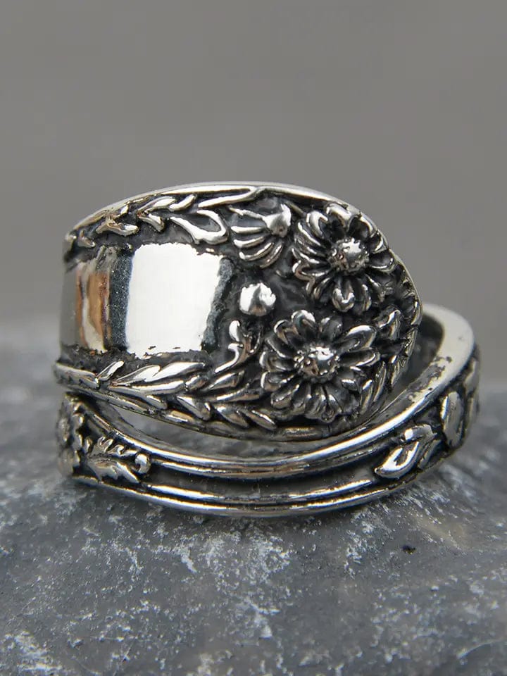 Vintage Daisy Spoon Ring、mySite、g9winljtr