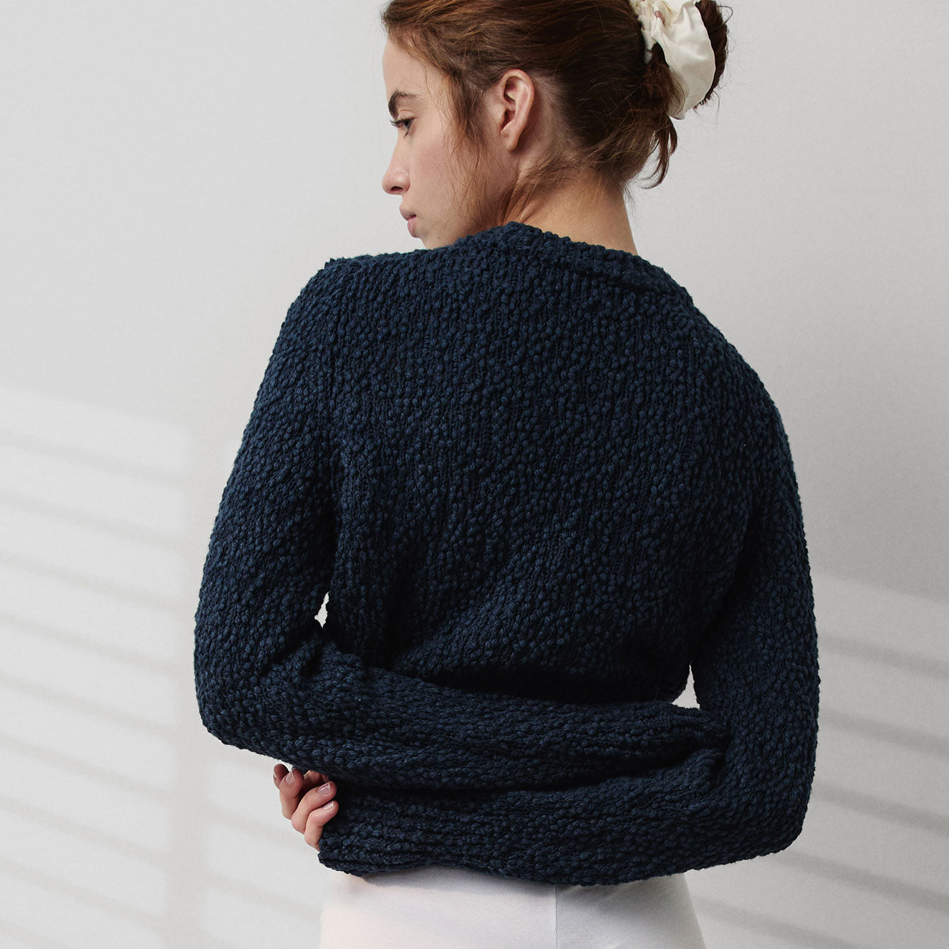 Textured Cotton Shrunken Crew Neck、mySite、bengalsvssteelers