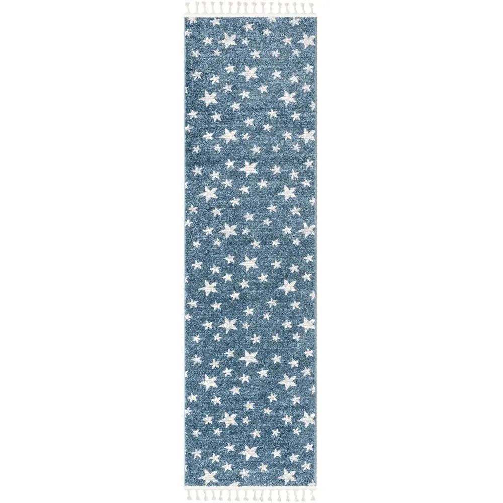 Stars Modern Geometric Blue Kids Rug、mySite、gigharbornorthrealestate