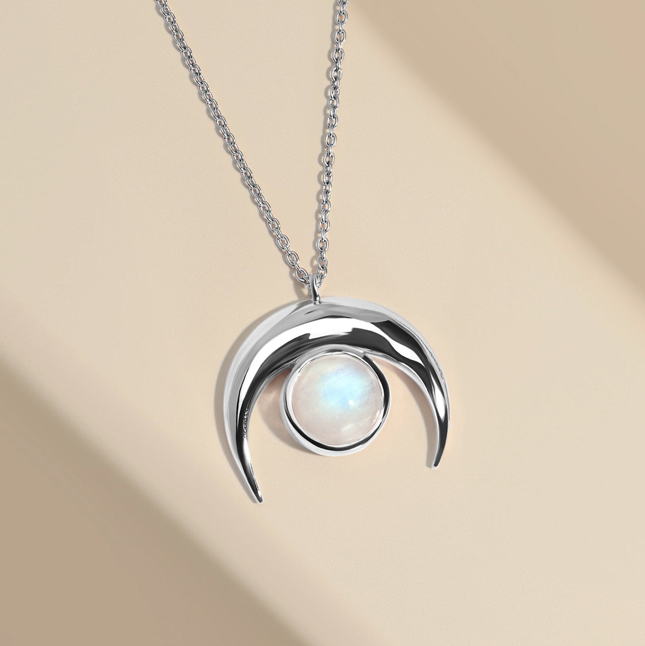 Moonstone Necklace - Crescent Moon、mySite、hinf8tx79