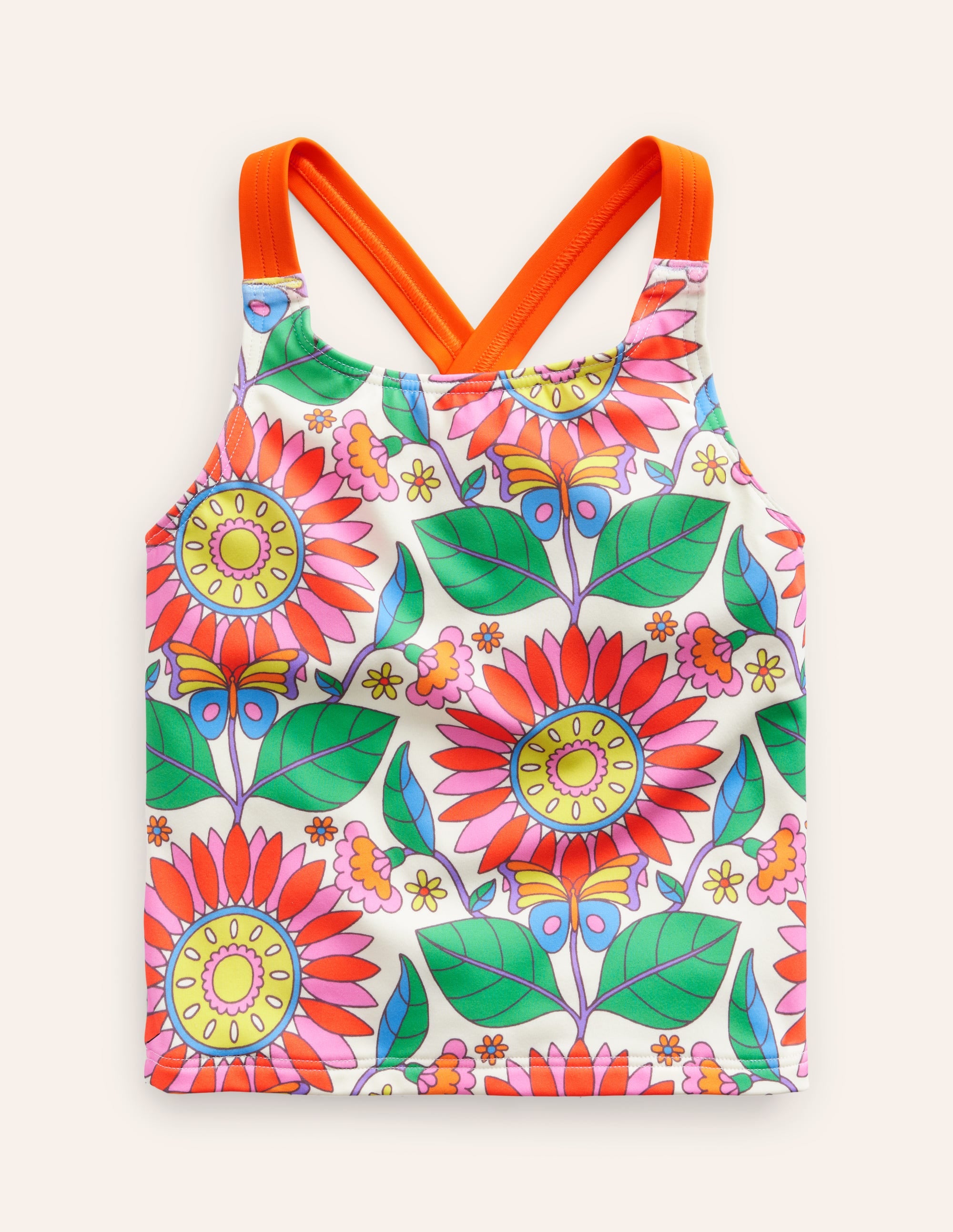  Cross Back Tankini Top-Multi Daisy Vine、mySite、ashleygrahame