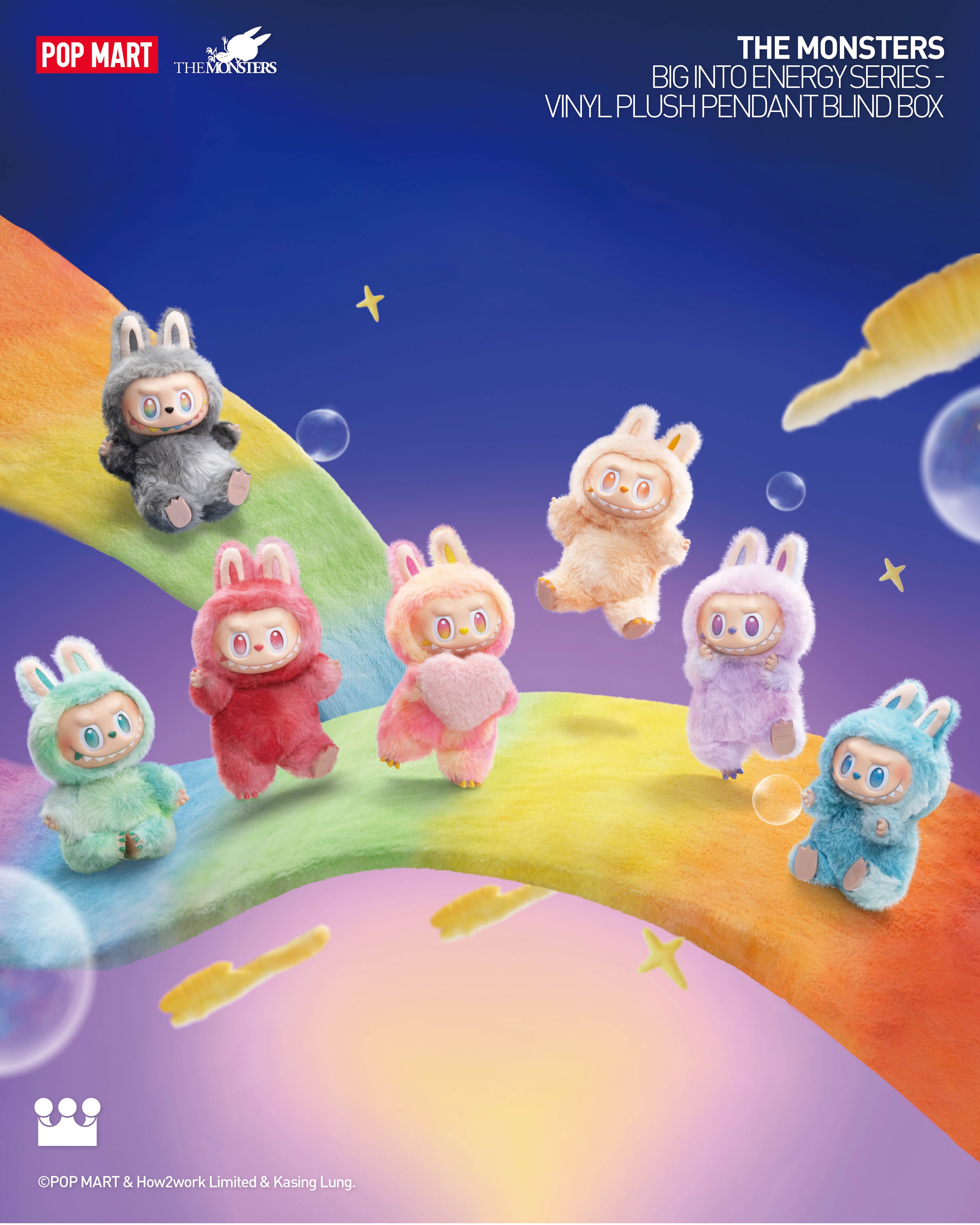  POP MART THE MONSTERS Big into Energy Series-Vinyl Plush Pendant Blind Box、mySite、greenlandpopulation