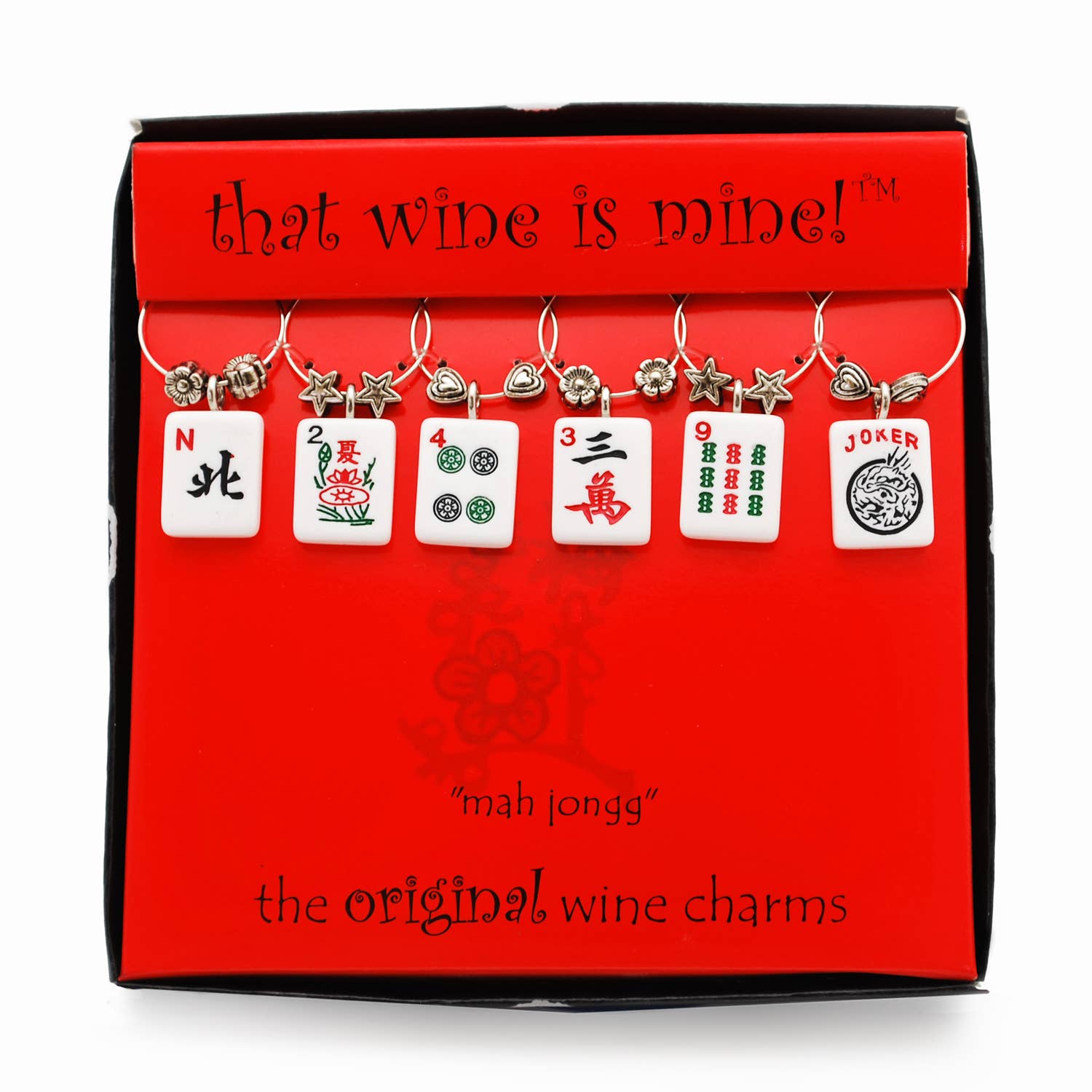Mah Jongg Wine Charms - Set of 6、mySite、topwebapps