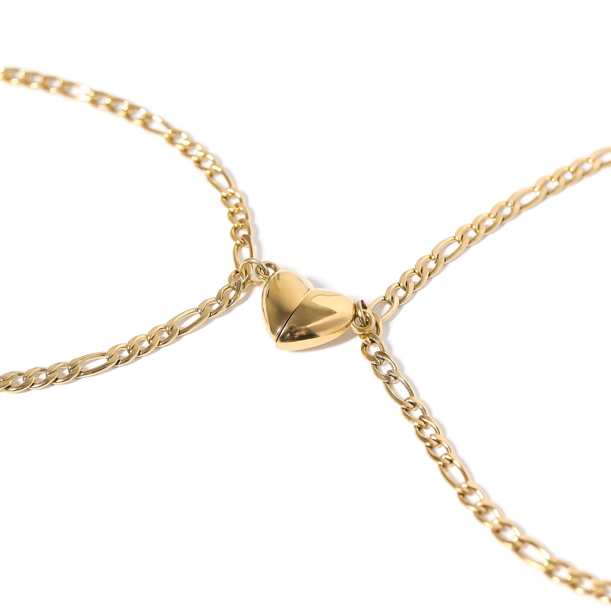 18K Gold PVD Stainless Steel Heart Magnetic Clasp / SBB0328、mySite、dreamappss