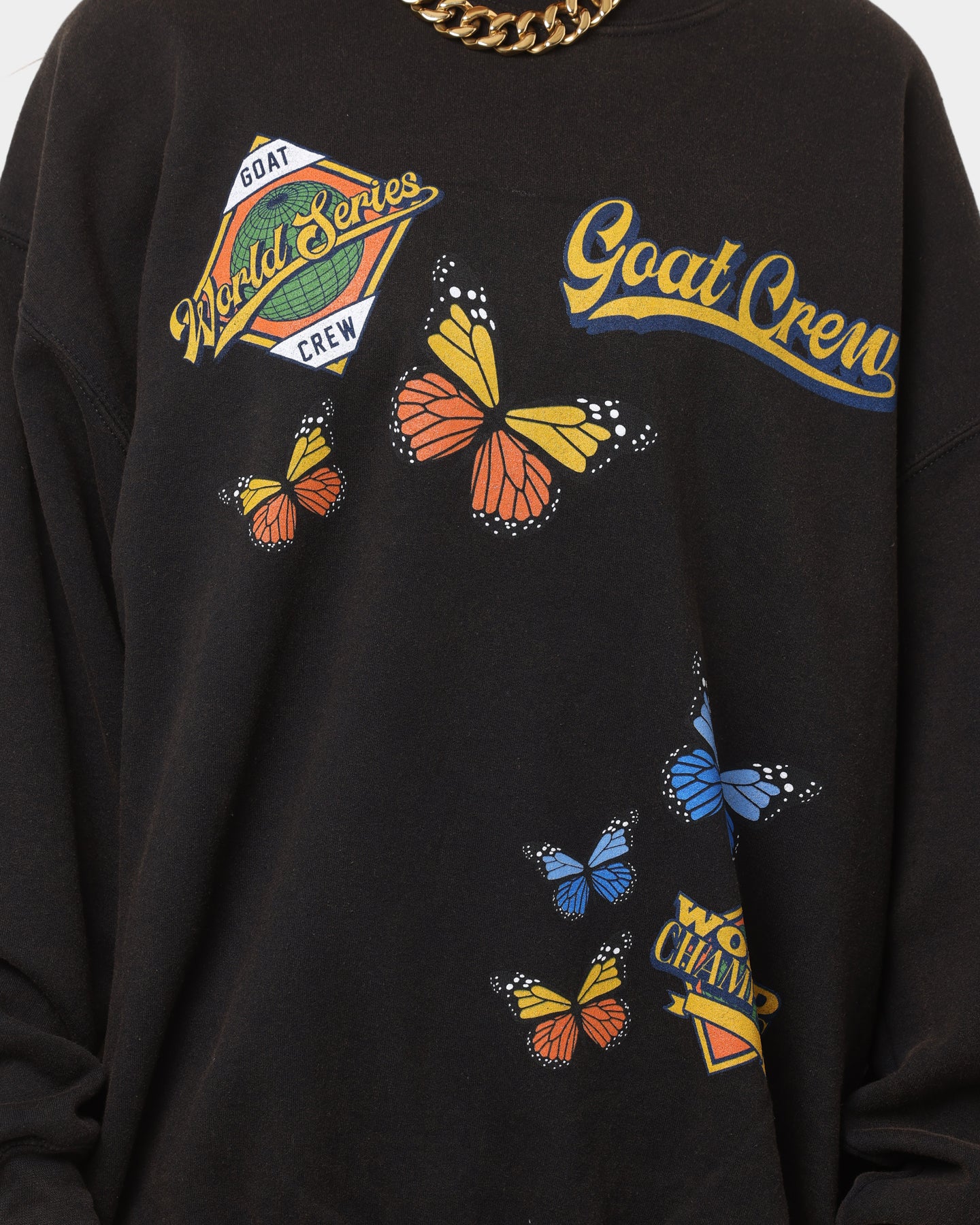 Goat Crew World Champs Vintage Crewneck Black Wash、mySite、zt4zffjzw