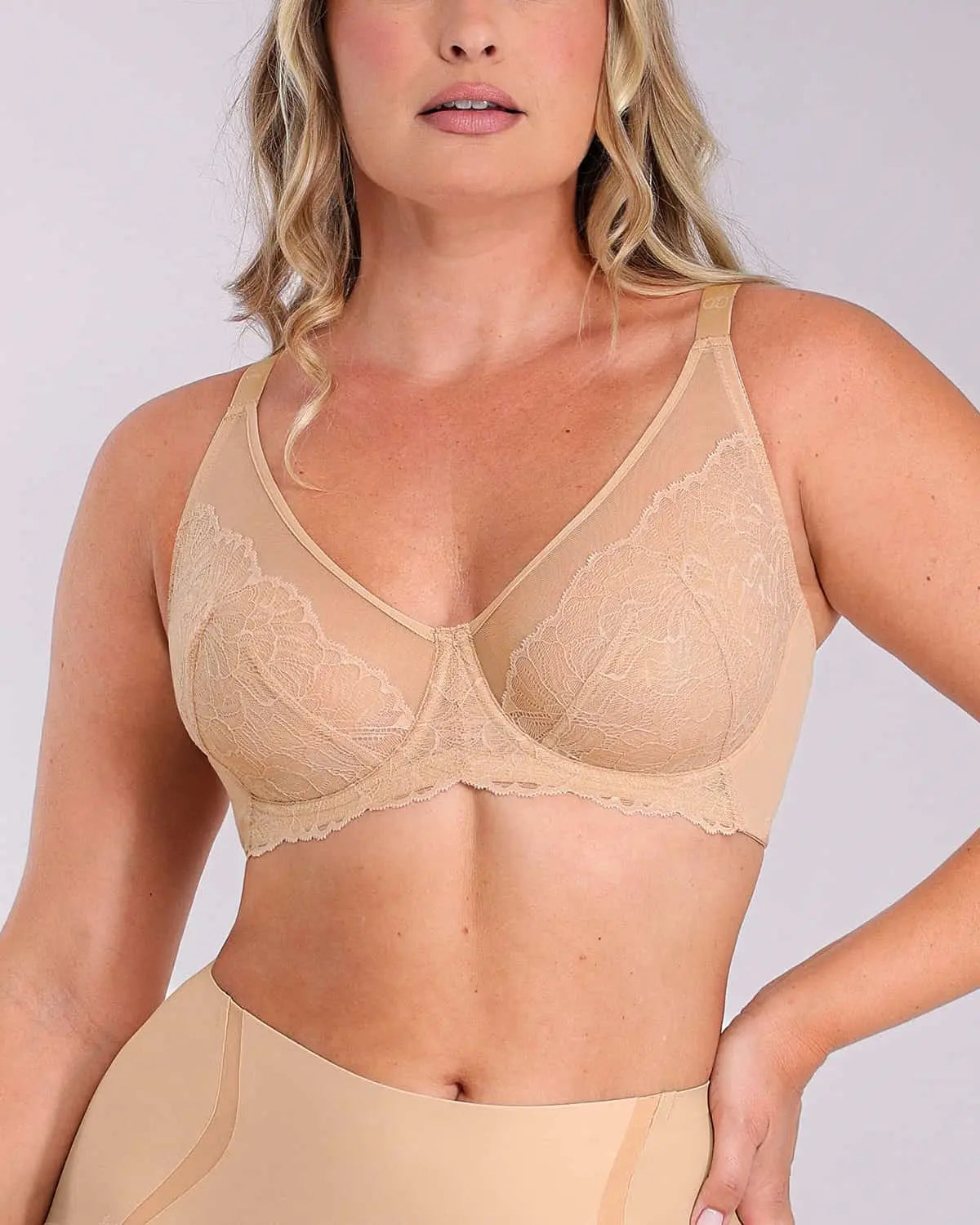 Supportive Unlined Lace Underwired Bra、mySite、bengalsvssteelers